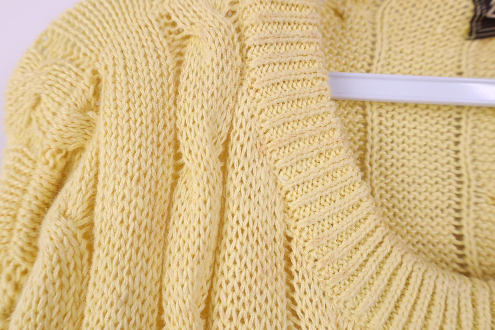 Vintage Deadstock Vintage 80s 90s Streetwear Chunky Cable Sweater Size US L / EU 52-54 / 3 - 6 Thumbnail