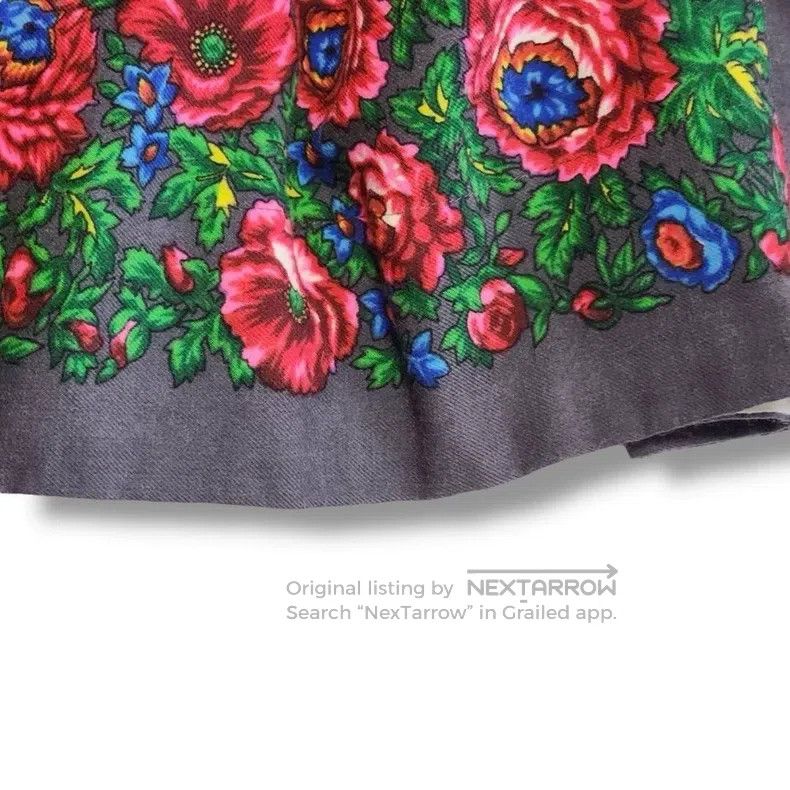Comme des Garcons Comme des Garcons size F Gray floral skirt Size 25" / US 0 / IT 36 - 4 Thumbnail