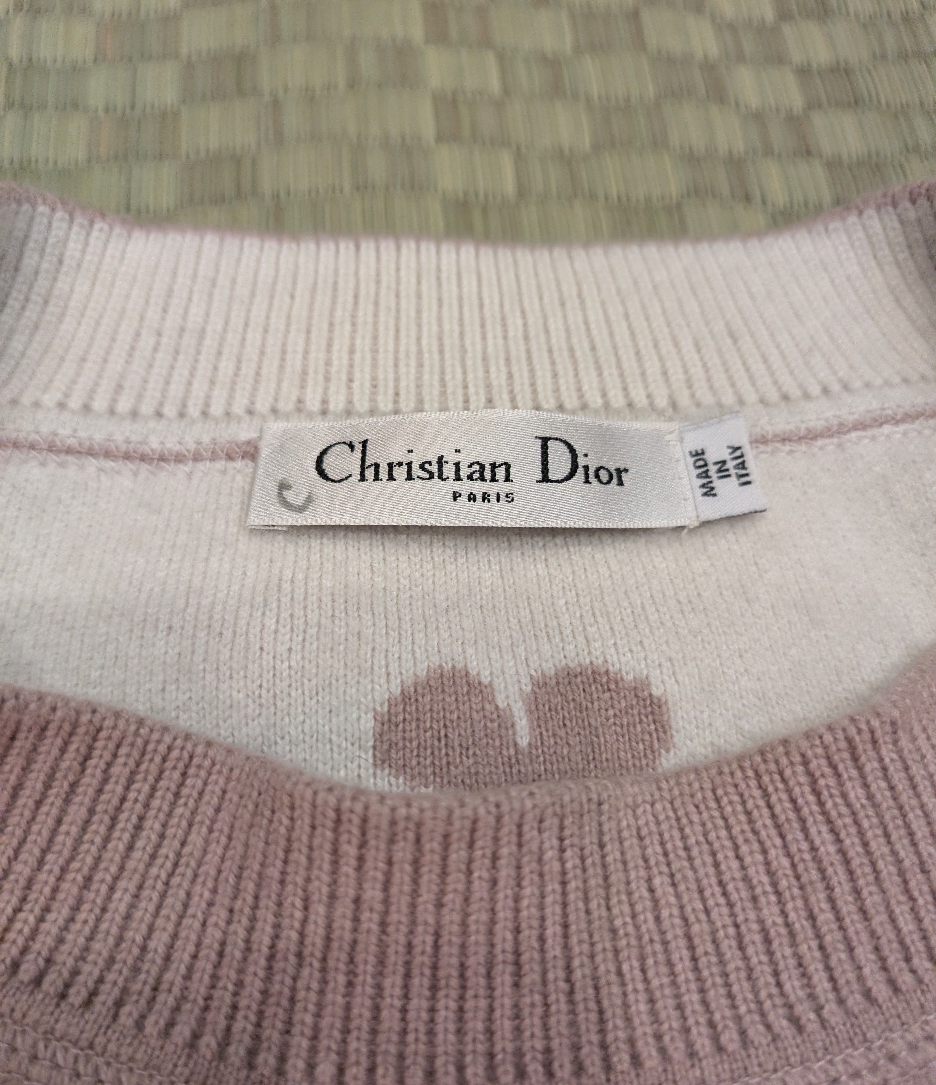 Dior Christian Dior Cashmere Knit "Lucky" Sweater Made in Italy Size M / US 6-8 / IT 42-44 - 3 Thumbnail
