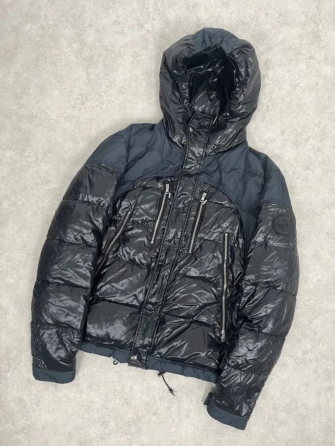 Gucci 2010s Gucci Black & Navy Hooded Puffer Jacket Size US M / EU 48-50 / 2 - 4 Thumbnail