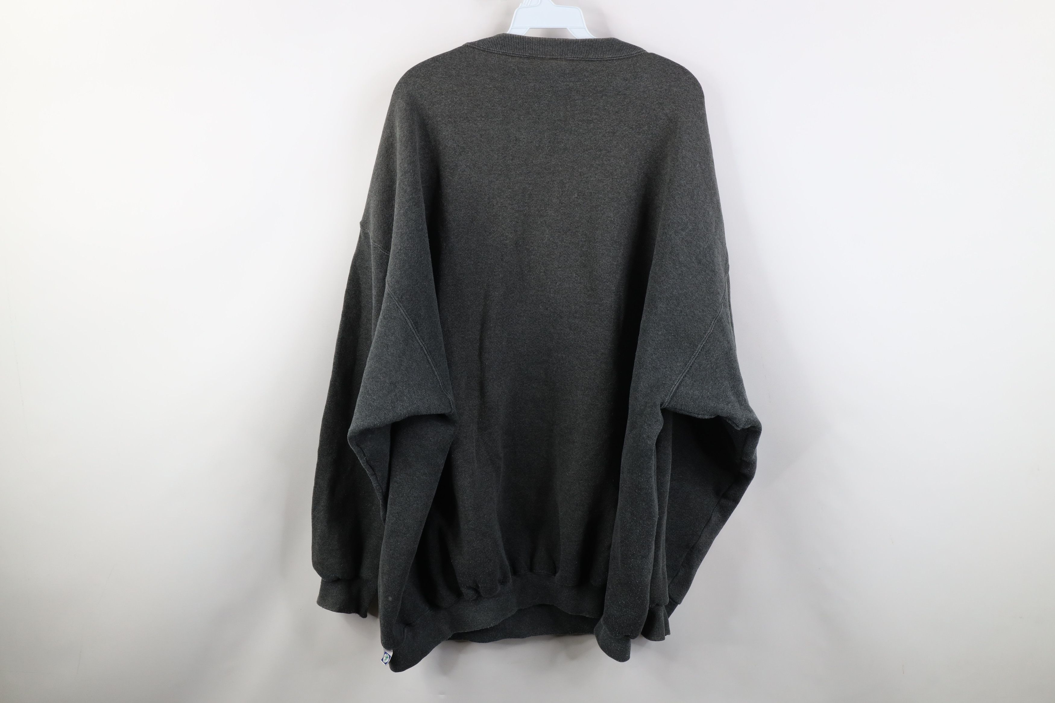 Vintage Vintage 90s Streetwear Blank Crewneck Sweatshirt Gray USA Size US XXL / EU 58 / 5 - 12 Thumbnail