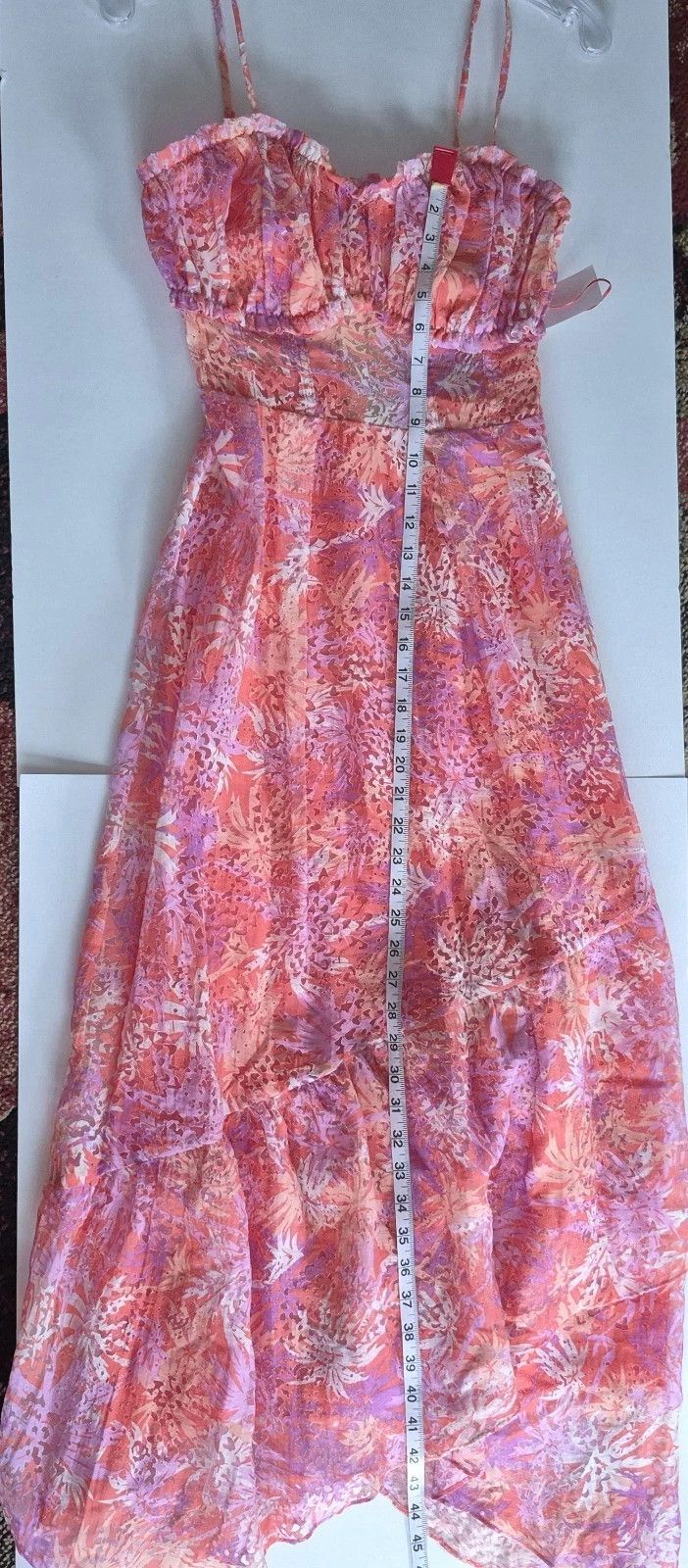Ramy Brook Aya Guava Burnout Dress Colorful Party Prom Spring Summer Size XXS / US 00 / IT 34 - 11 Thumbnail