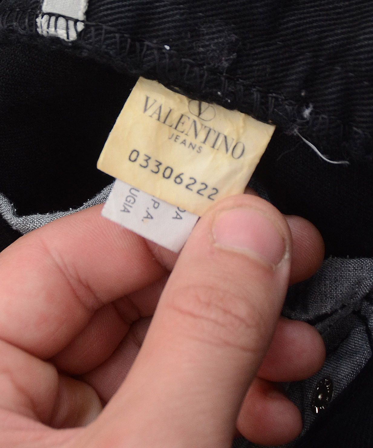 Valentino × Vintage Valentino Jeans Vintage 90s Black Pants Luxury Y2K Size US 34 / EU 50 - 12 Thumbnail