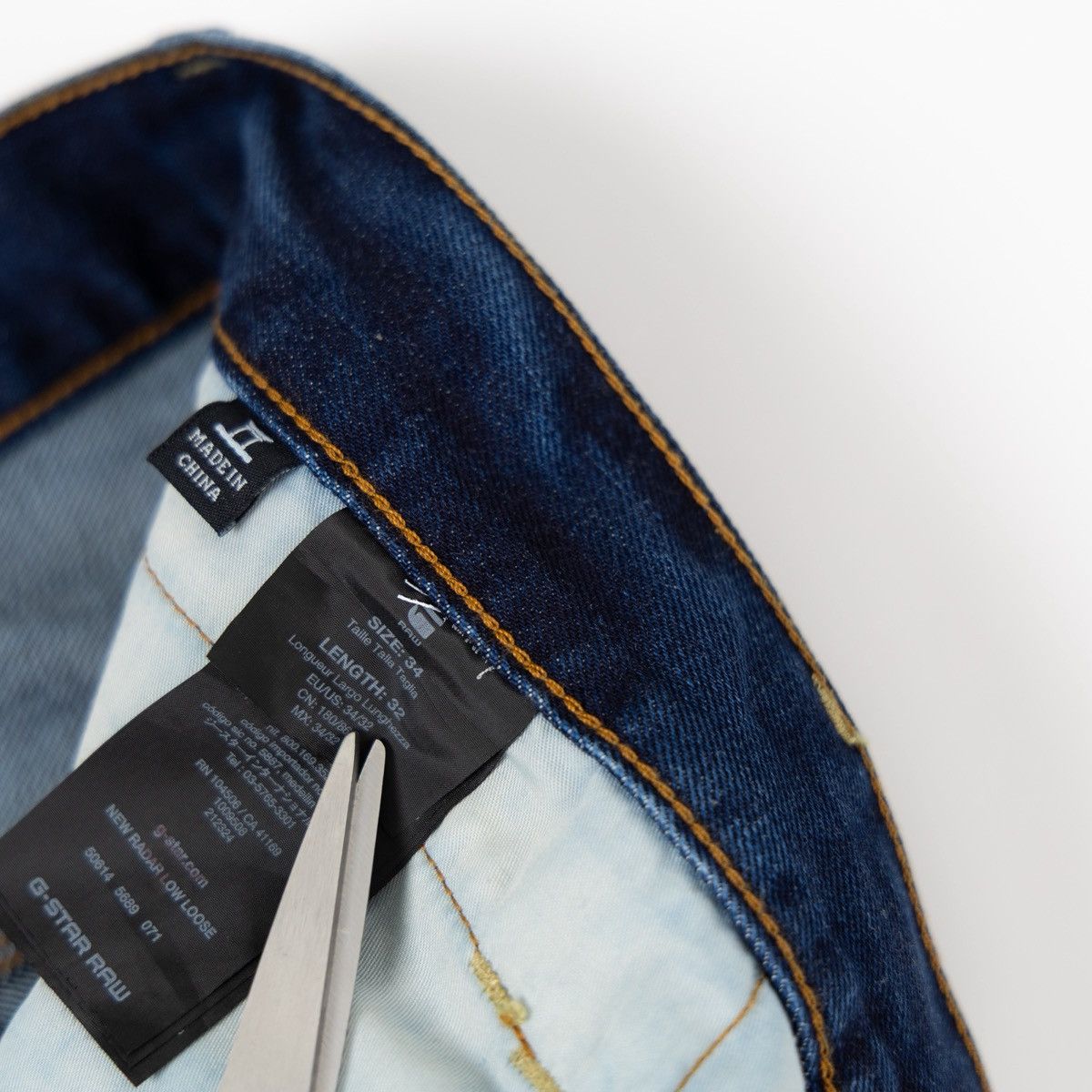 G-Star G-Star Raw Radar Jeans Dark Blue Button Fly Denim Straight Size US 34 / EU 50 - 5 Thumbnail