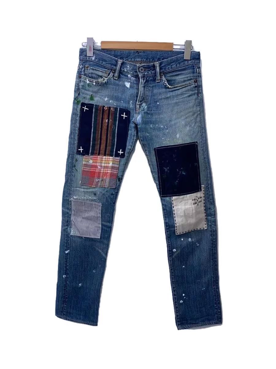 image of Kapital Patchwork Denim Jeans in Indigo, Men's (Size 31)