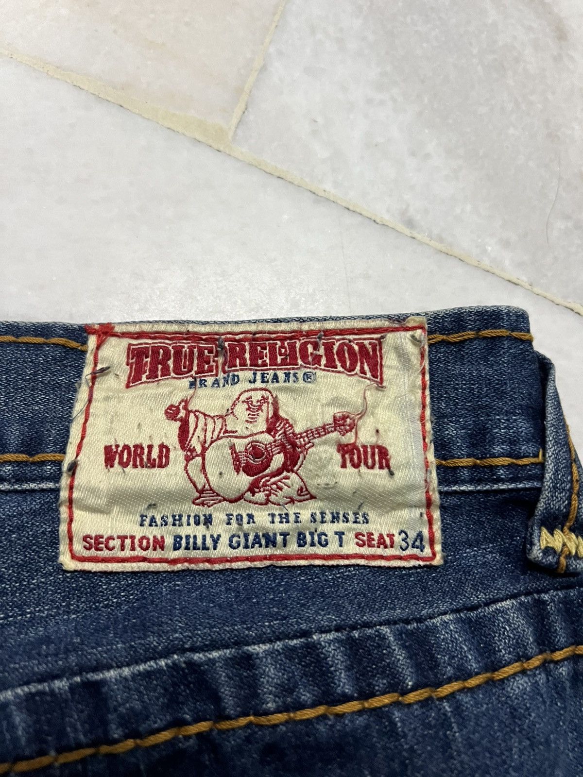 True Religion 💥Flare💥Twist Leg True Religion Billy Giant Big T Jeans Size US 34 / EU 50 - 22 Thumbnail