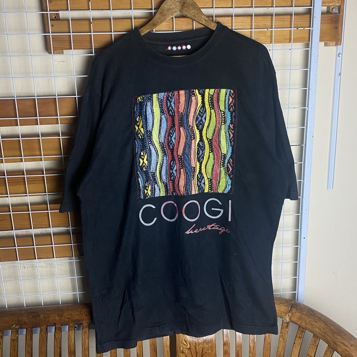 Coogi × Vintage Crazy Vintage Y2K Embroidered Coogi Rare Essential T-Shirt Size US XXL / EU 58 / 5 - 1 Thumbnail