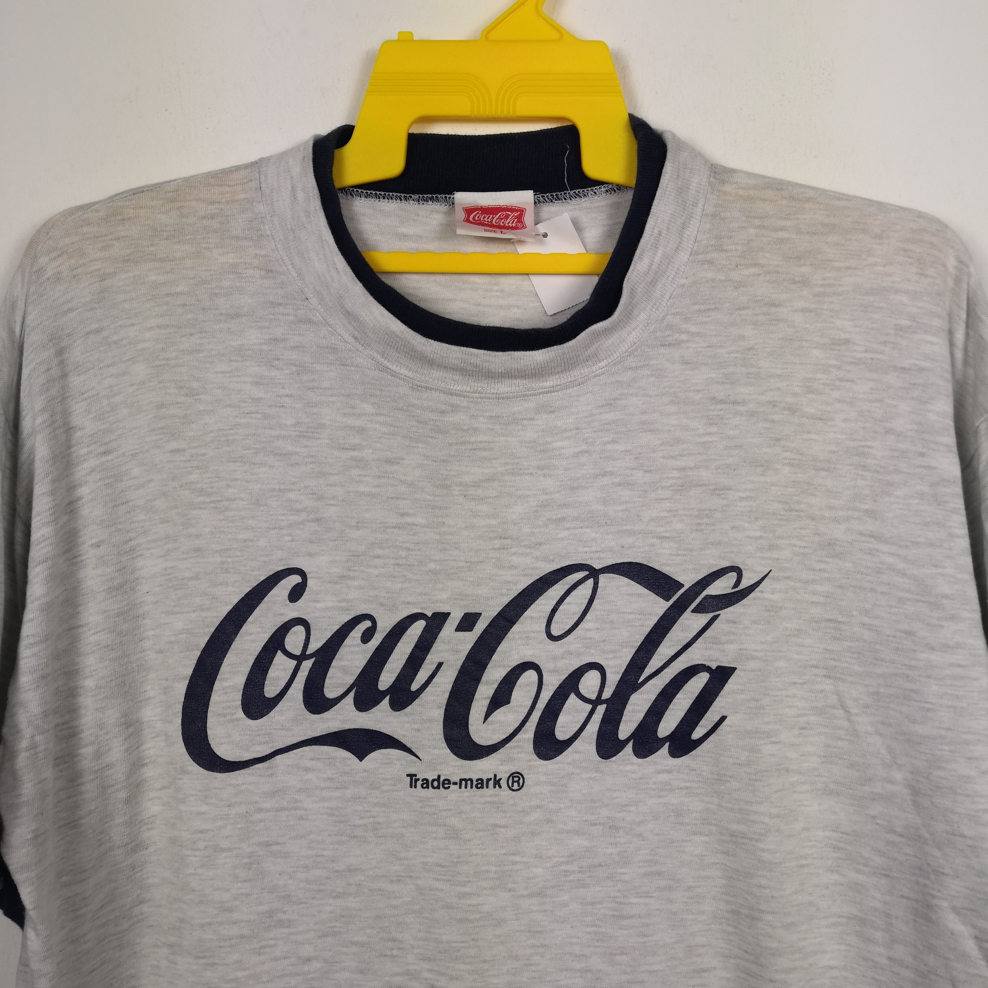 Coca Cola × Vintage Vintage COKE T-Shirt Coca Cola Big Spell Out Crewneck Tee Size US L / EU 52-54 / 3 - 3 Thumbnail