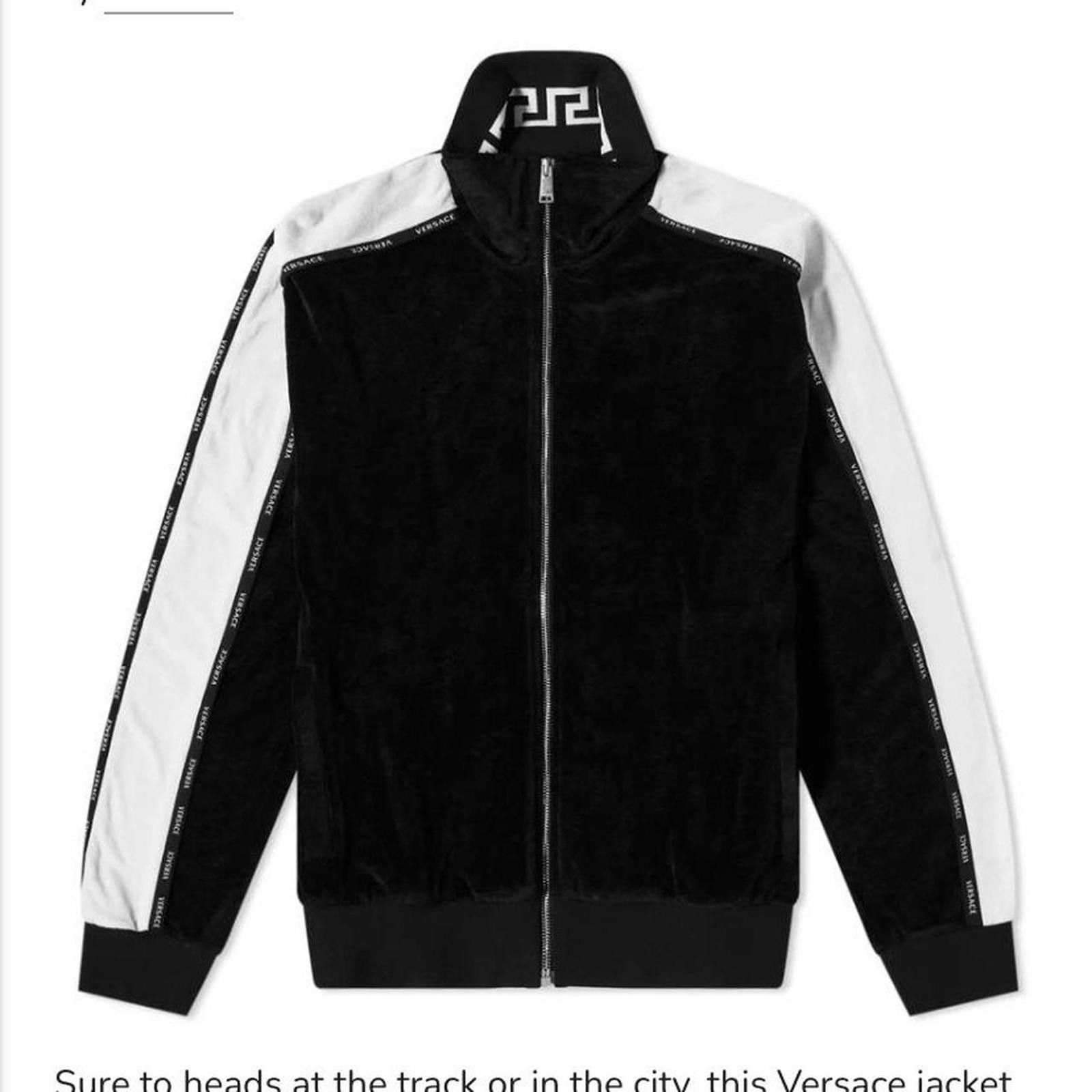 Versace Versace Men's Black and White Track Jacket Size US M / EU 48-50 / 2 - 3 Thumbnail