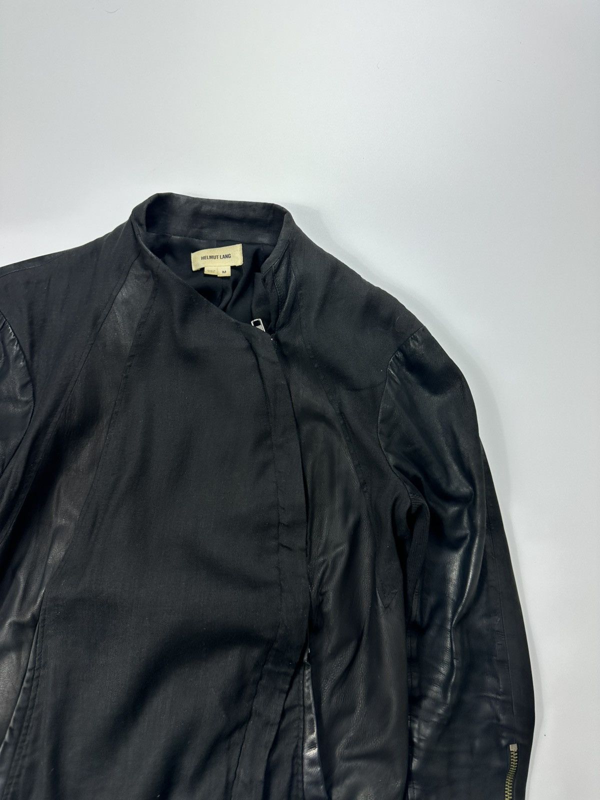 Helmut Lang Helmut Lang Leather Jacket Archive Zip Black Size M / US 6-8 / IT 42-44 - 7 Thumbnail