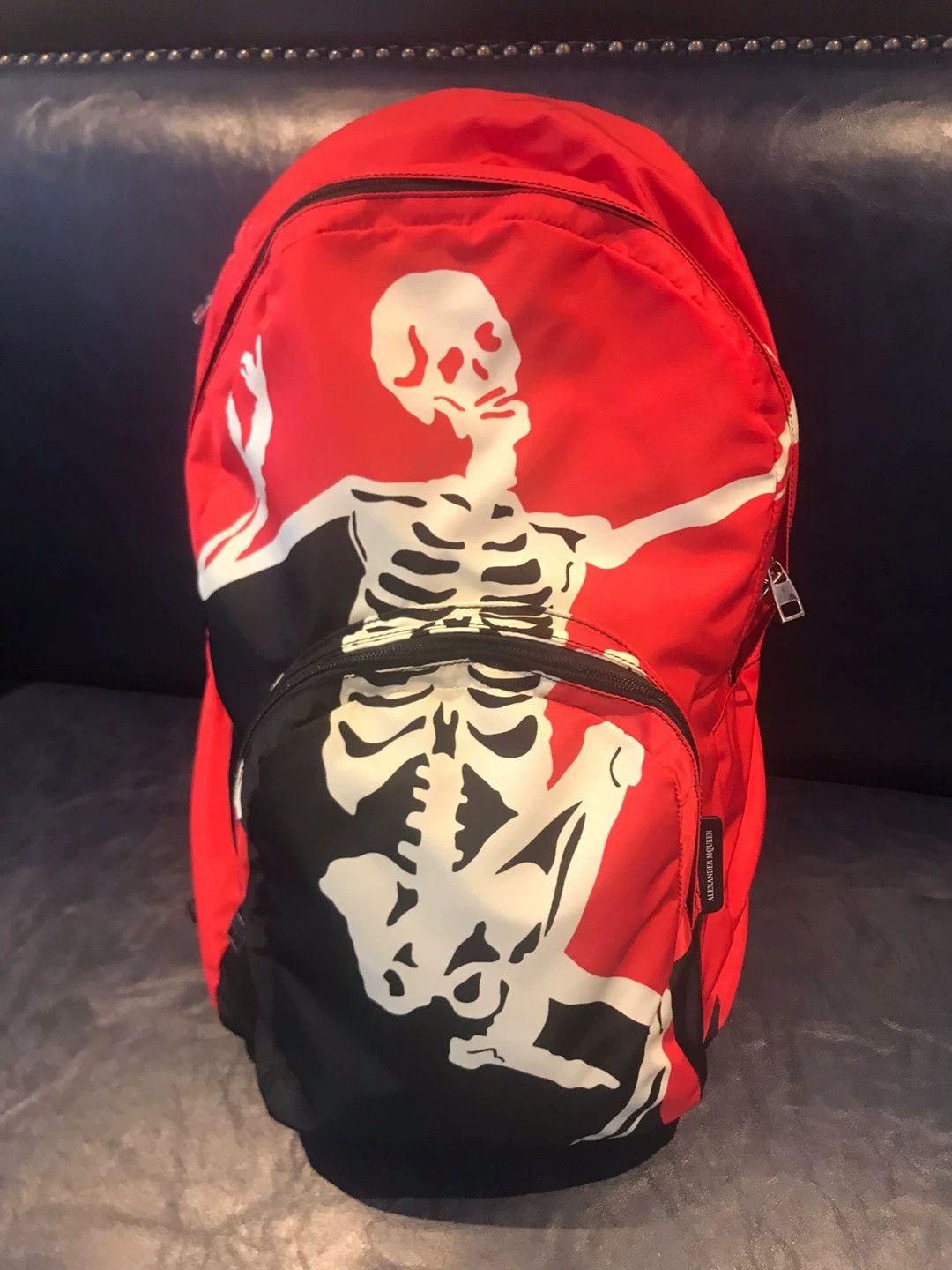 McQ Alexander McQueen Alexander McQueen Red Skull Print Backpack Size ONE SIZE - 1 Thumbnail