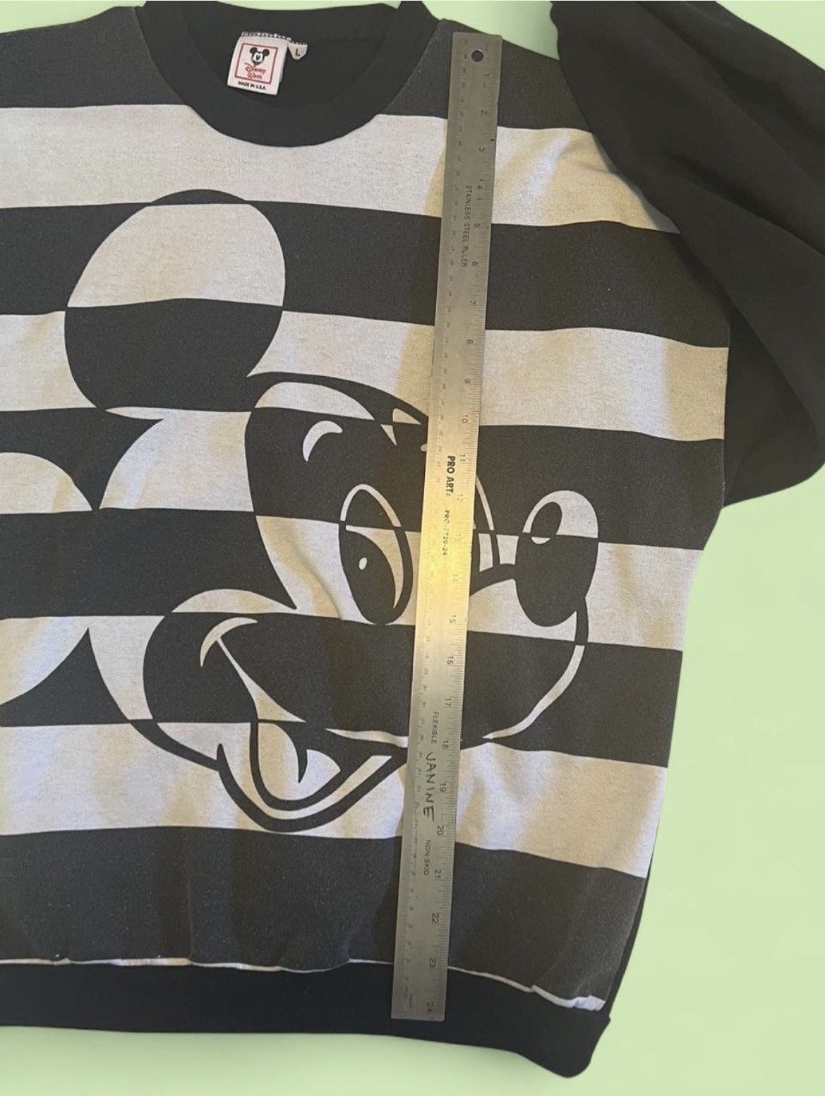 Disney Striped black & white Mickey, Disney Wear tag, Mens L. Size US L / EU 52-54 / 3 - 6 Thumbnail