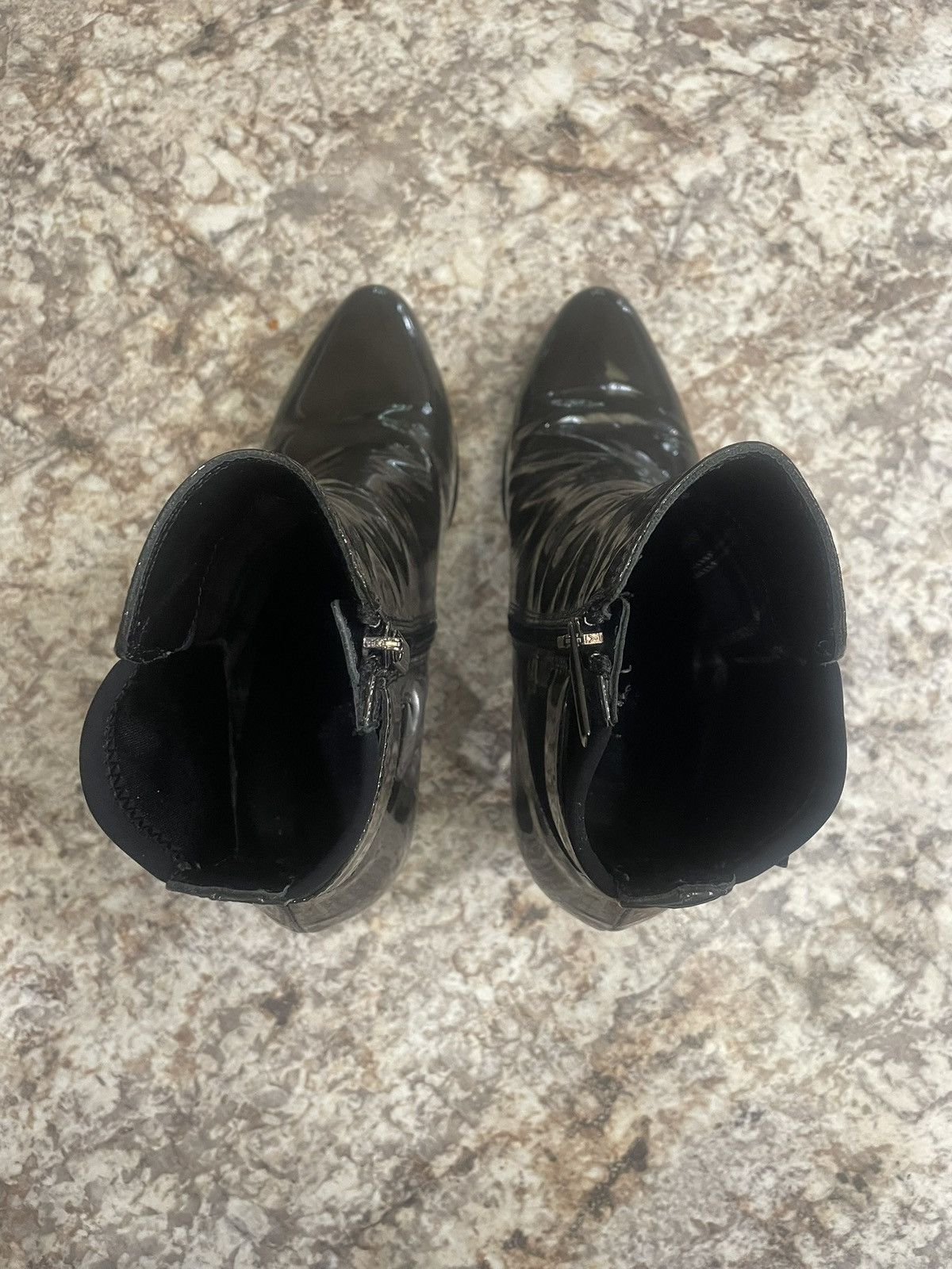Aquatalia Aquatalia Black Leather Side Zip Royal Waterproof High Heels Size US 9 / IT 39 - 8 Thumbnail