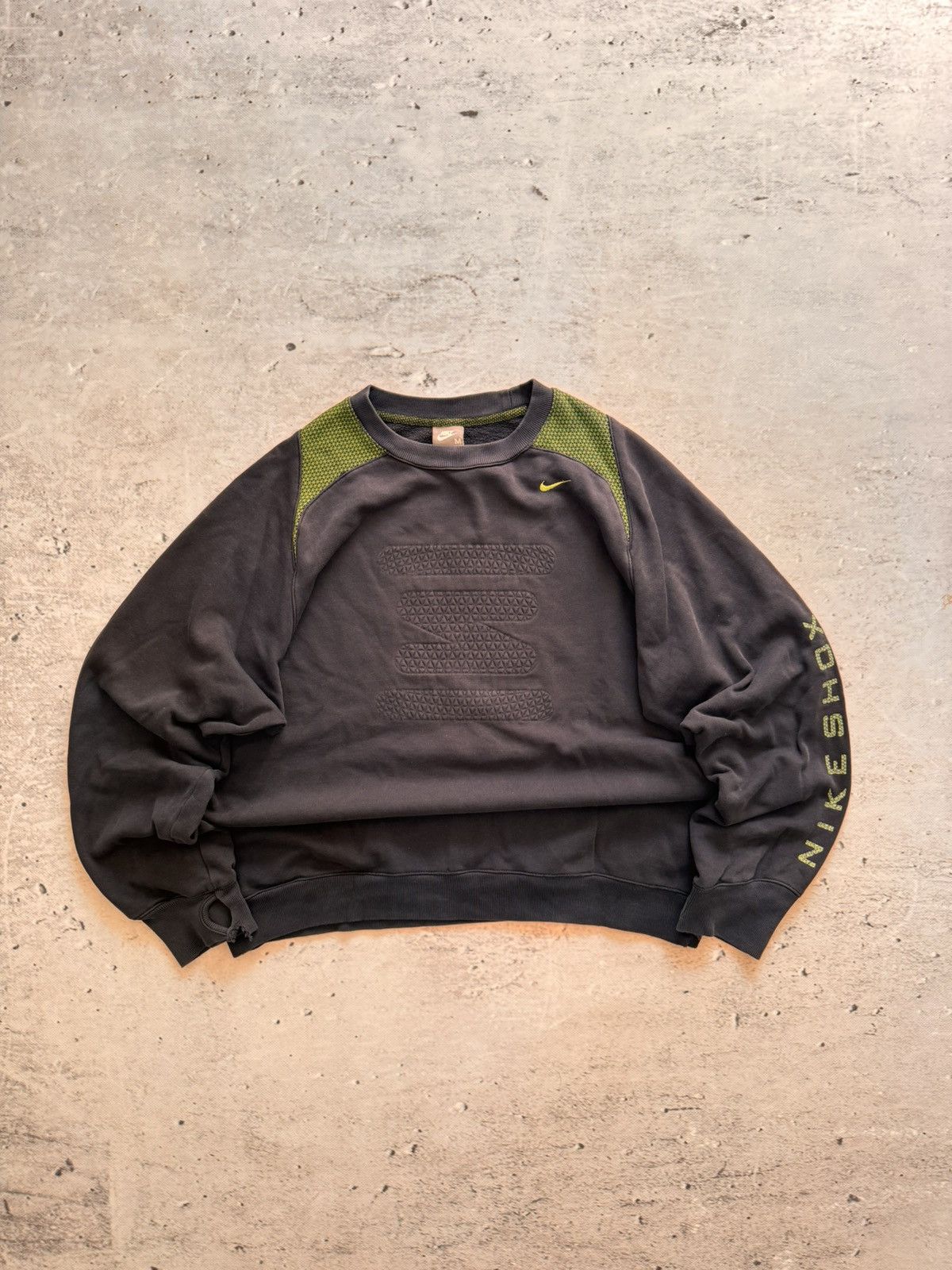 Nike × Vintage NIKE SHOX VINTAGE CENTER LOGO OVERSIZE BOXY SWEATSHIRT Size US M / EU 48-50 / 2 - 1 Thumbnail