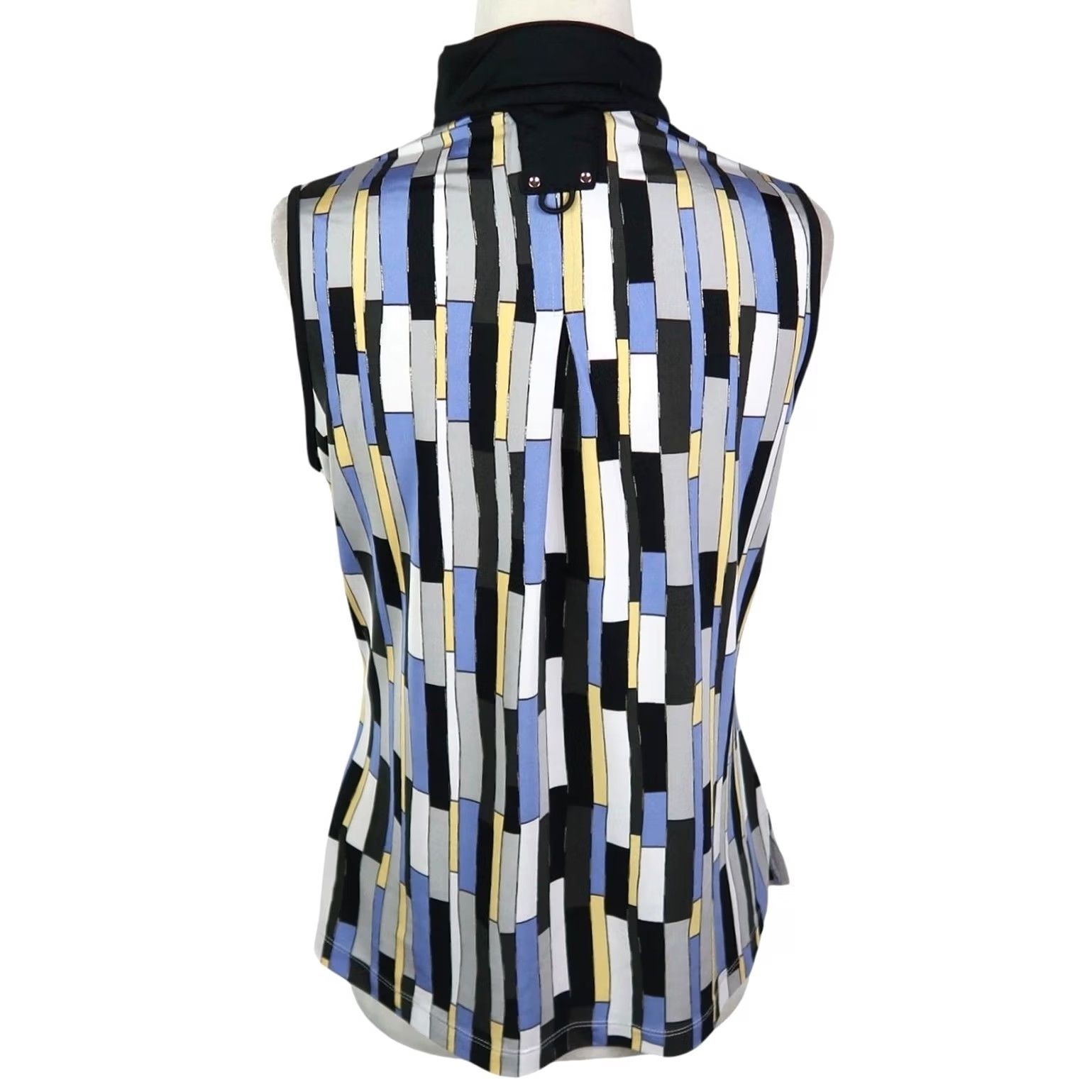 Vintage VINTAGE Jamie Sadock Black Purple Geo Print Golfing Top S Sleeveless 1/4 Zip Womens 90s Geometric Spring Summer Short Tank Yellow Size S / US 4 / IT 40 - 4 Thumbnail