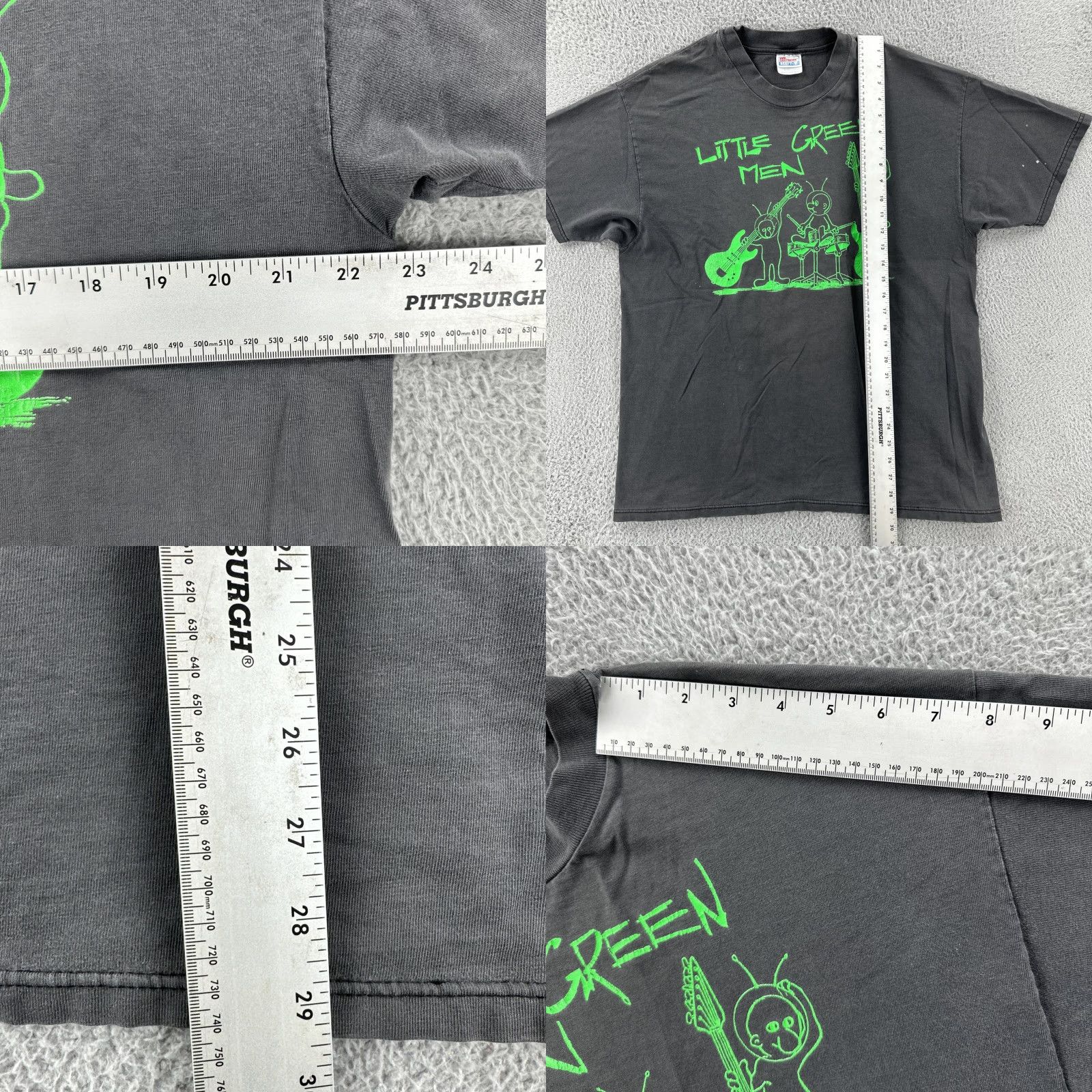 Hanes VINTAGE Hanes Beefy-T T-Shirt Mens XL Black 90s Roswell 2000 Little Green Men Trek USA Music Graphic Print Crew Neck Short Sleeve Size US XL / EU 56 / 4 - 9 Thumbnail