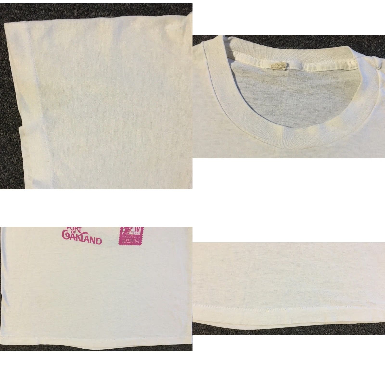Budweiser VINTAGE Oakland Art Explosion Faded Abstract Shirt S White 80s 90s Grunge Surf Beer USA Size US S / EU 44-46 / 1 - 9 Thumbnail