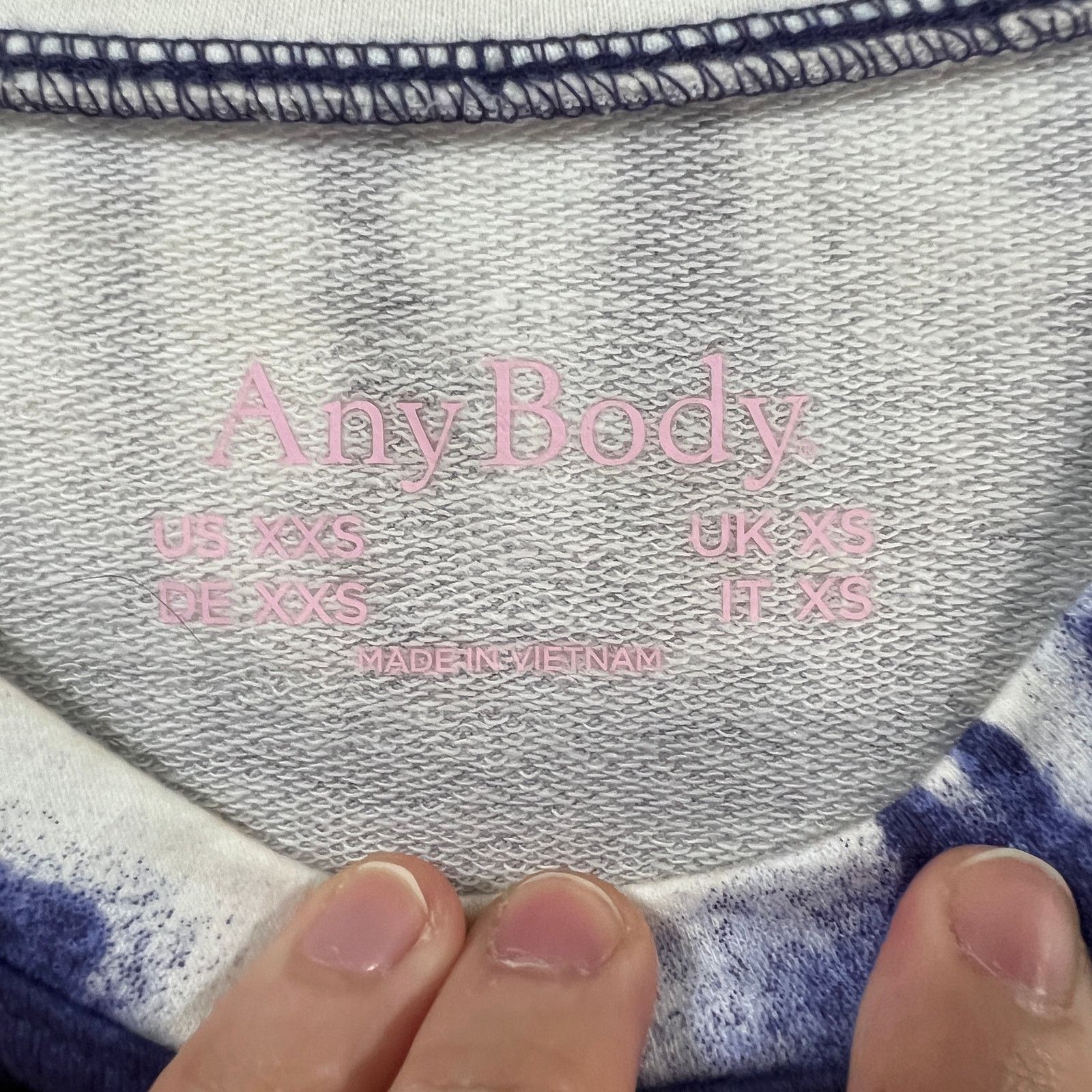 Other AnyBody Washed French Terry Printed Pullover Top Size XXS / US 00 / IT 34 - 3 Thumbnail