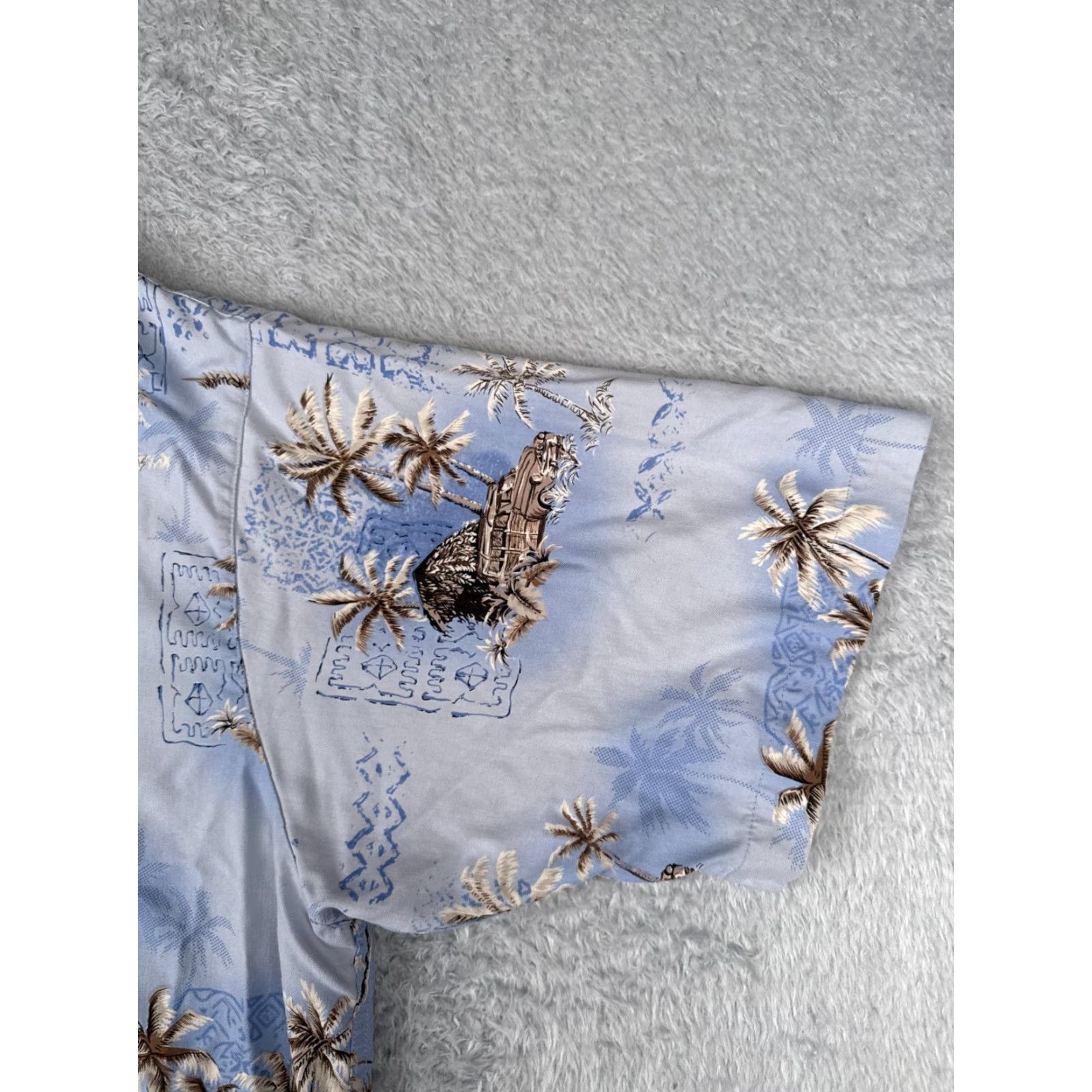 Joseph Joseph & Feiss Shirt Men 2XL XXL Blue Hawaiian 100% Silk Aloha Beach Flower Resort Vacation Size US XXL / EU 58 / 5 - 4 Thumbnail