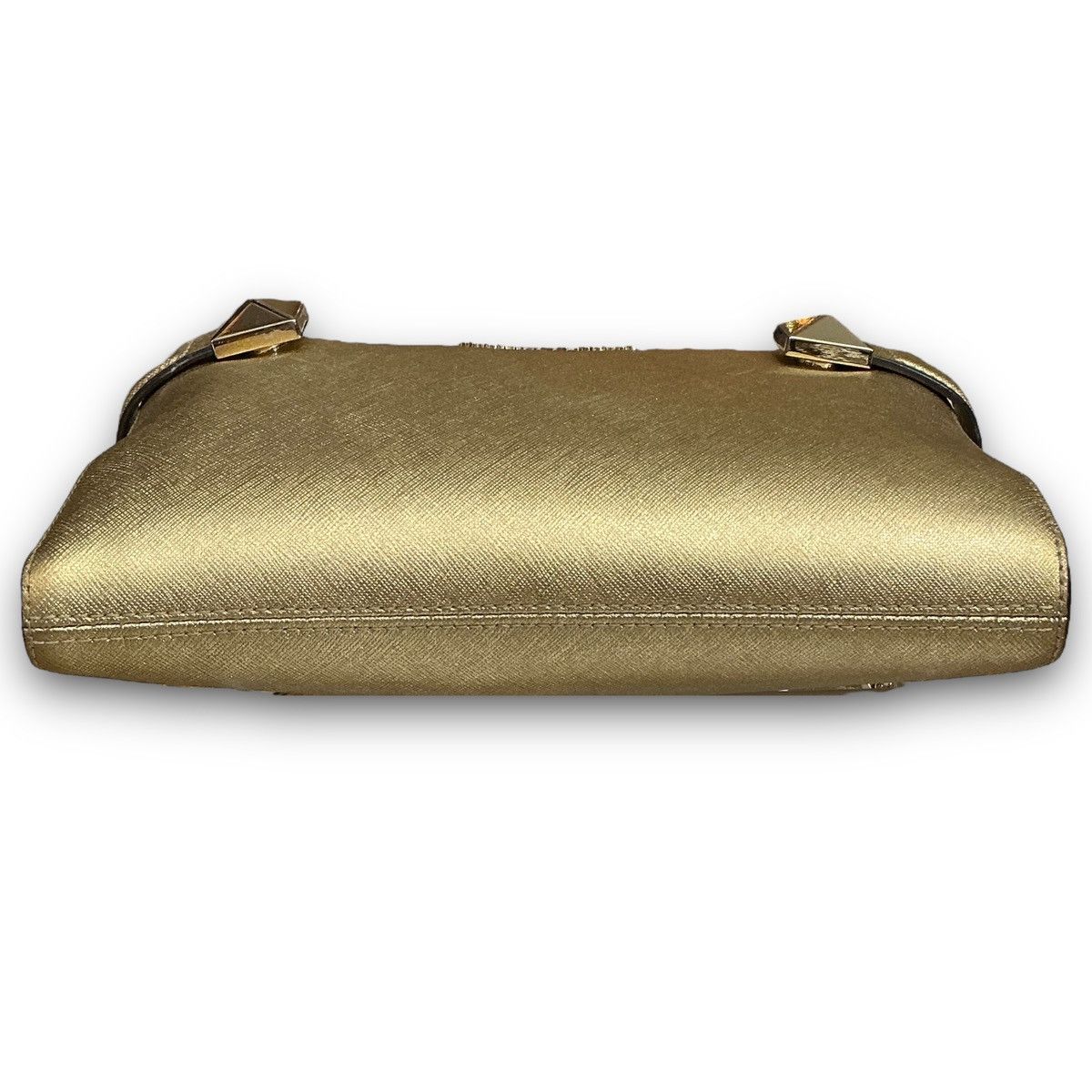 Michael Kors Michael Kors Gold Karla Crossbody Handbag Shoulder Bag Tote Size ONE SIZE - 3 Thumbnail