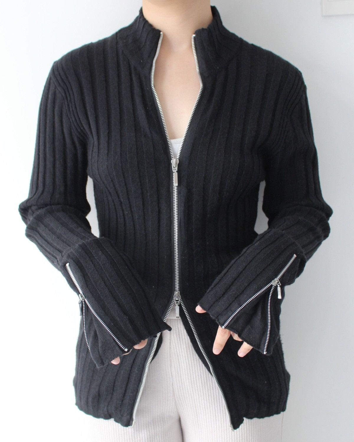 Vintage 2000S PINC PONC DESIGN MULTI ZIP KNITWEAR Size US M / EU 48-50 / 2 - 2 Thumbnail