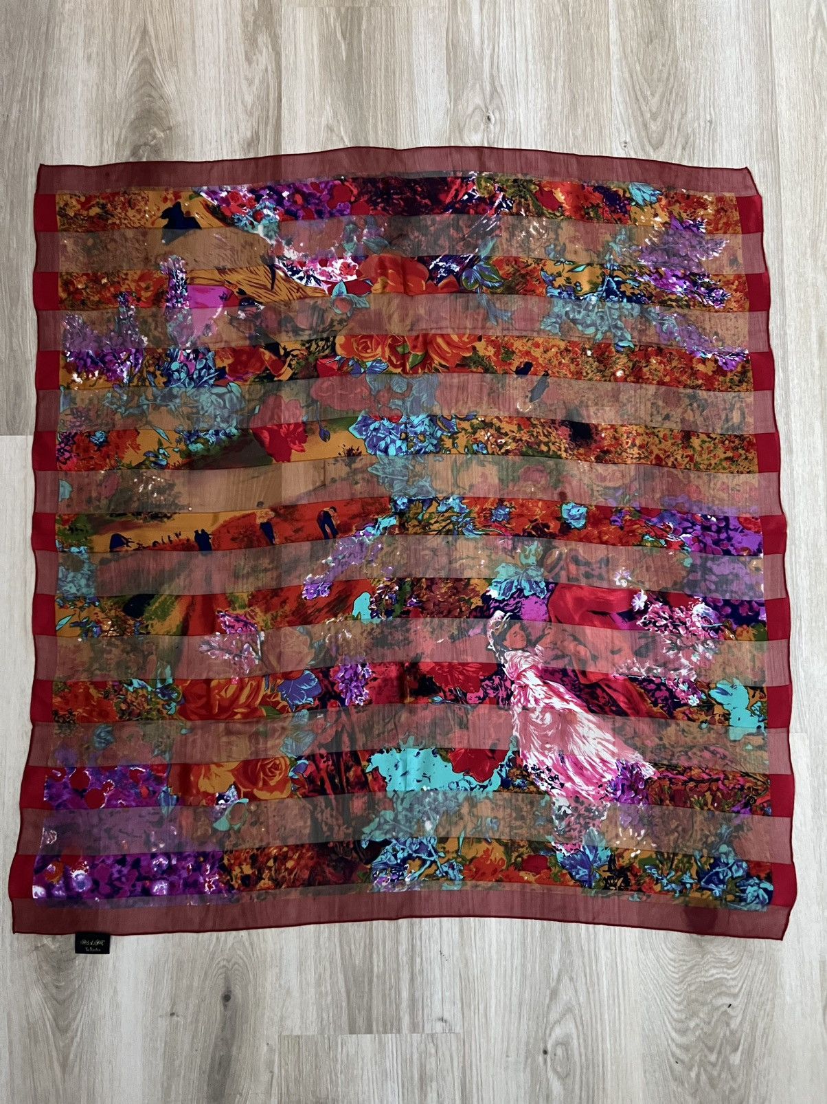 Vintage Beautifil 100% silk made in japan scarf Size ONE SIZE - 2 Thumbnail