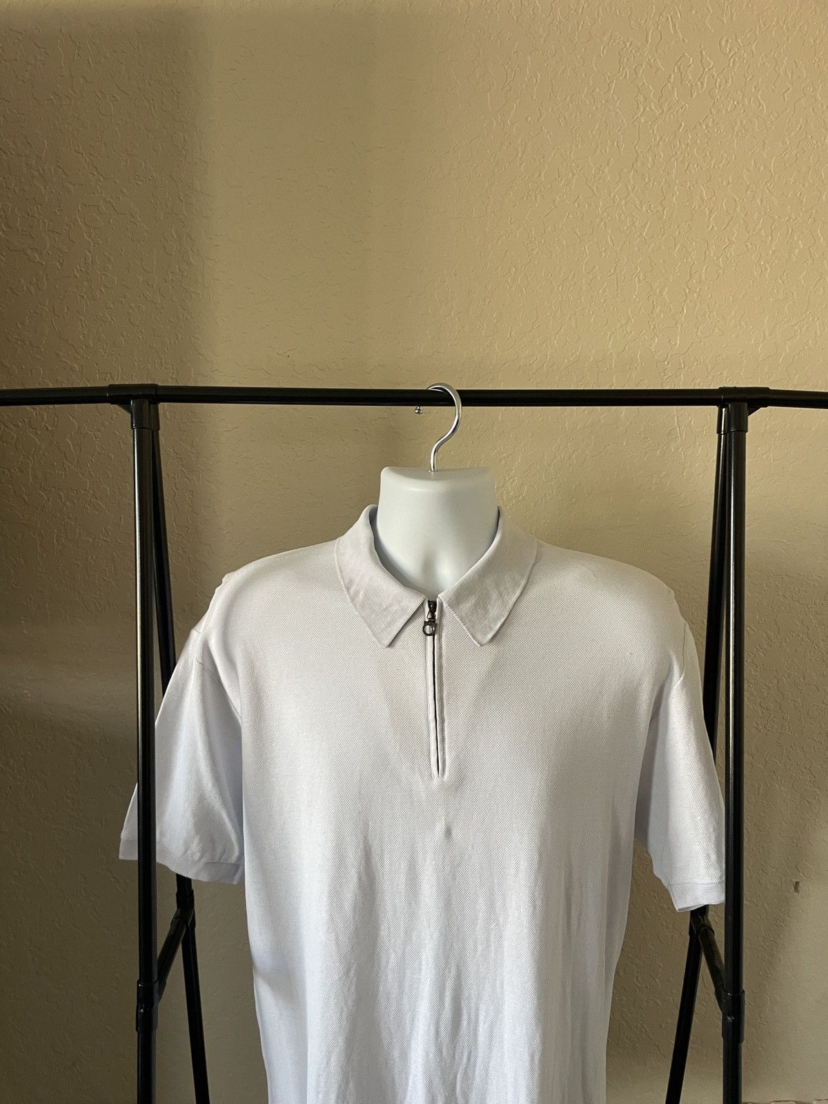 Salvatore Ferragamo SS Zippered Polo Knit 100% cotton Size US L / EU 52-54 / 3 - 2 Thumbnail