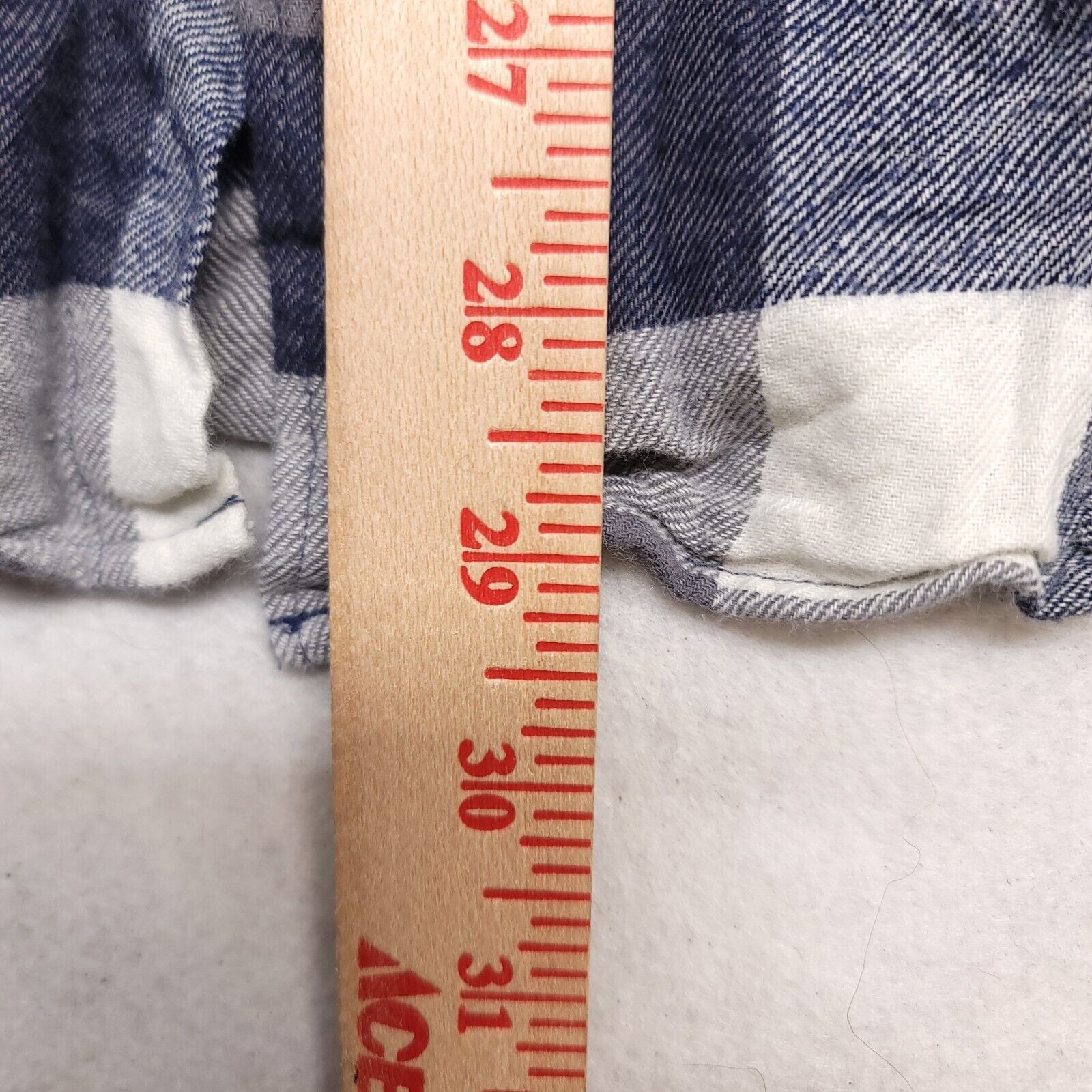 Club Room Club Room GIngham Flannel Shirt Mens Size M Blue Gray Size US M / EU 48-50 / 2 - 7 Thumbnail
