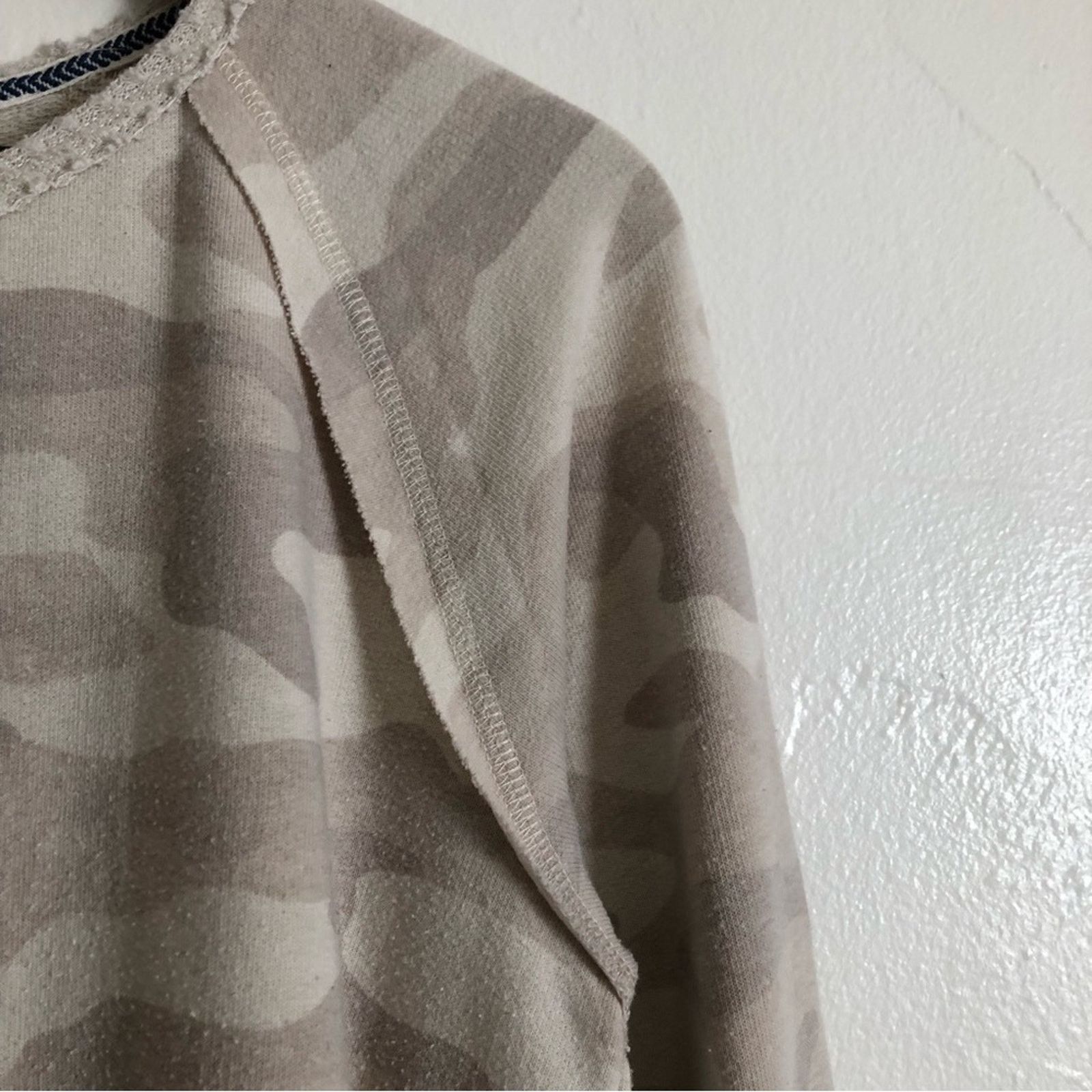Other Knox Rose Beige Cream Camouflage Camo Sweatshirt Sweater Top Size M / US 6-8 / IT 42-44 - 7 Thumbnail