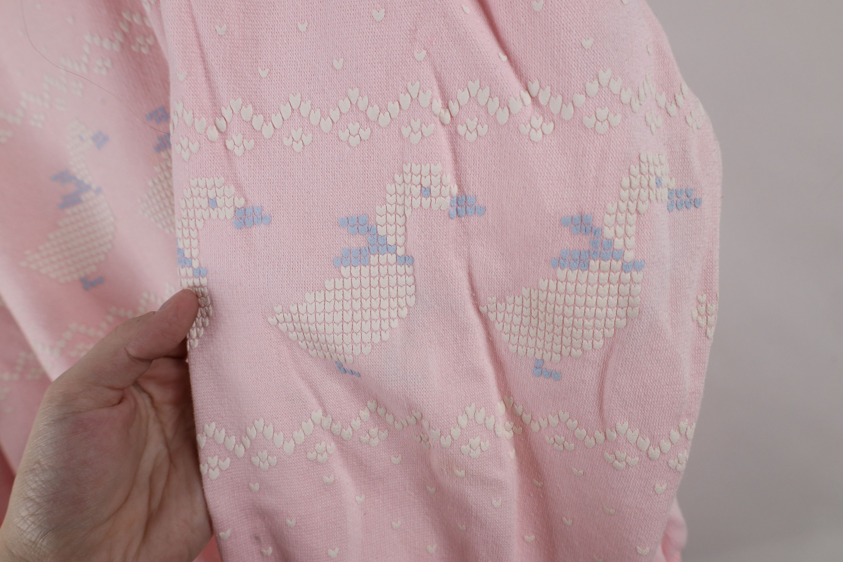Vintage Vintage 90s Streetwear Fairy Kawaii Duck Heart Sweatshirt Size S / US 4 / IT 40 - 9 Thumbnail
