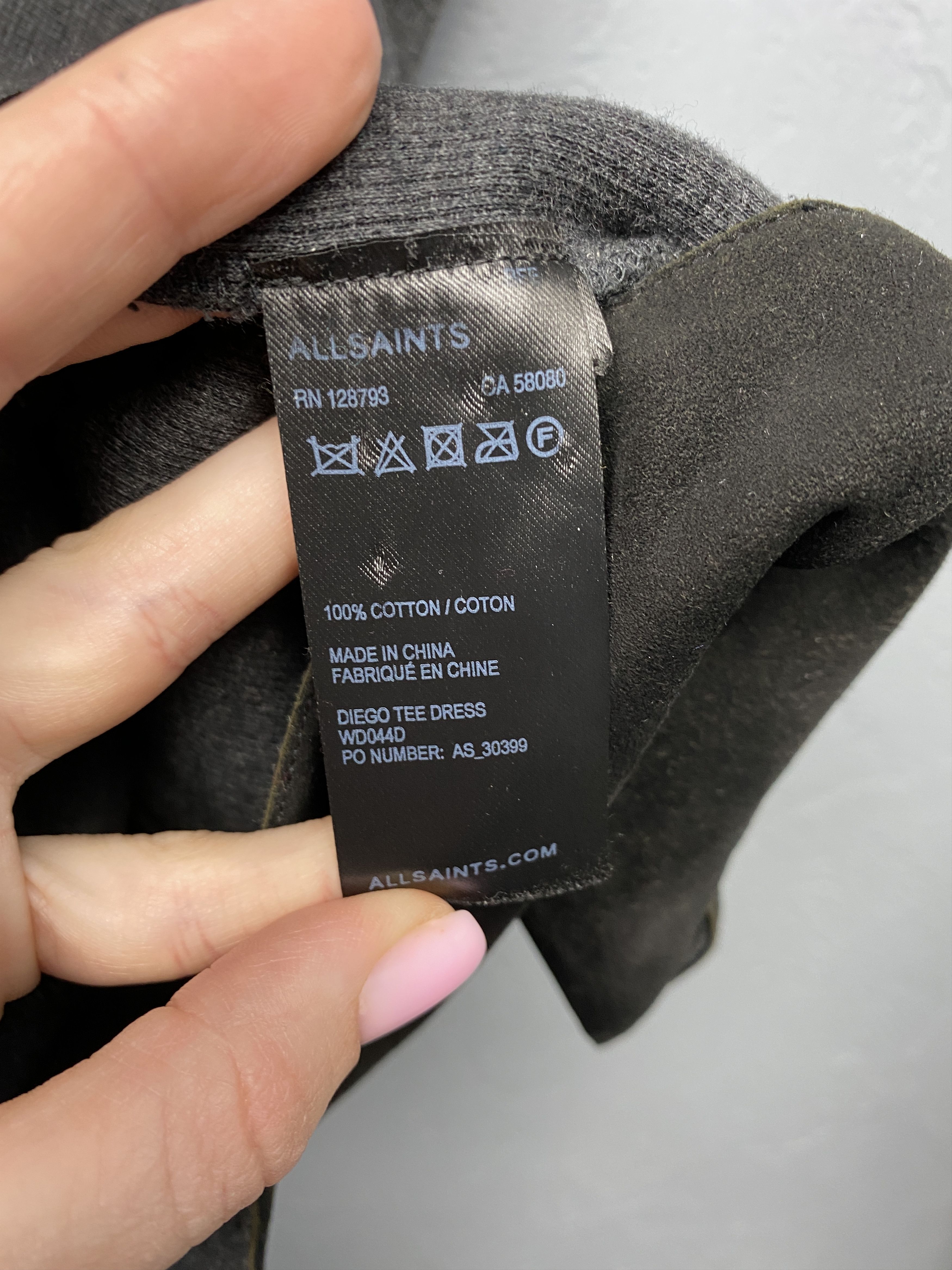 Allsaints Allsaints Womens Diego Tee Dress Size S / US 4 / IT 40 - 5 Thumbnail