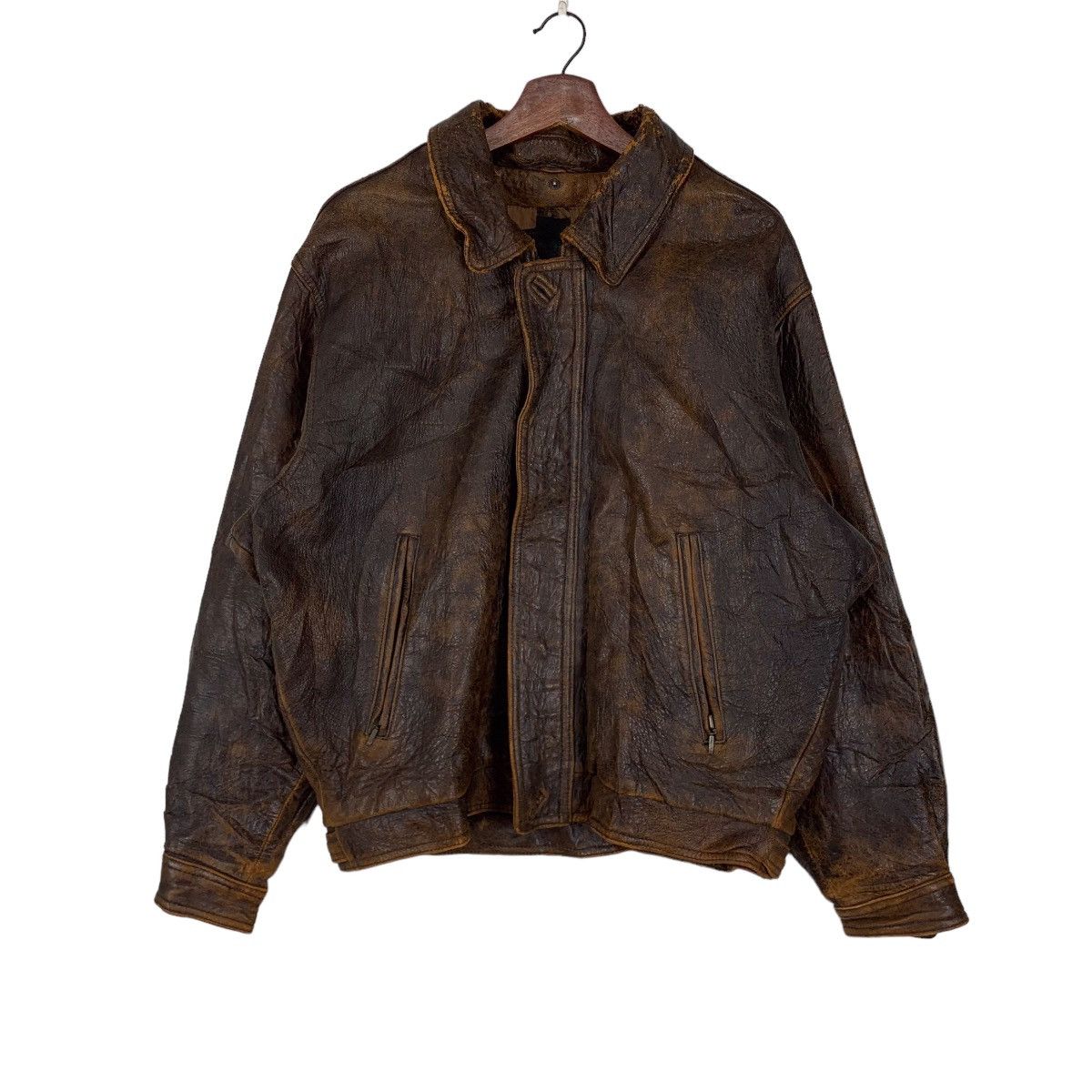 Vintage Sheep Skin Leather Jacket