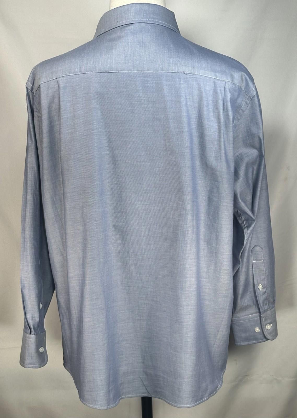 Nautica Nautica 100% Cotton Button Up Shirt Blue Men's XL 17.5-32/33 Size US XL / EU 56 / 4 - 2 Thumbnail