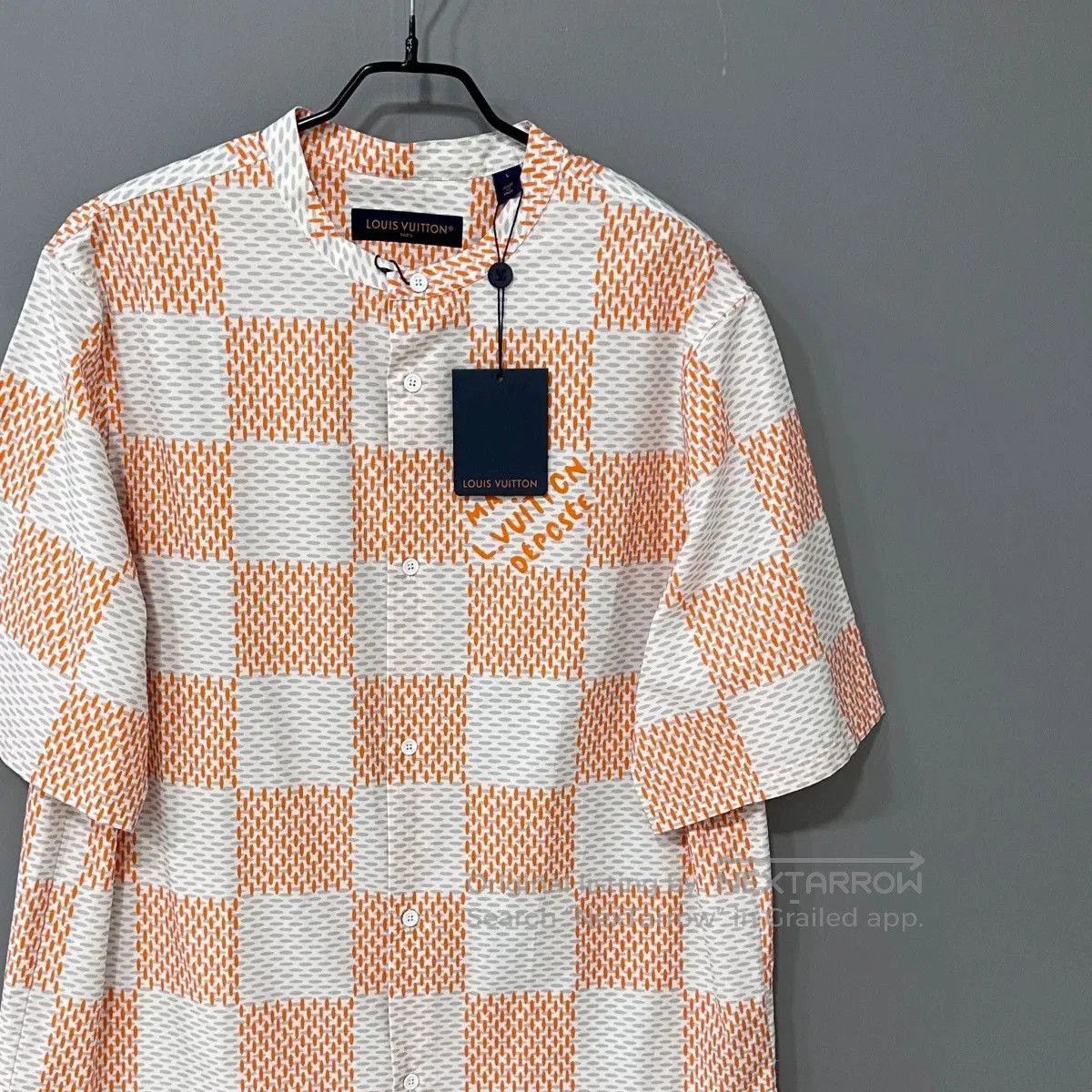 Louis Vuitton louis vuitton orange checkered short sleeve shirt. Size US L / EU 52-54 / 3 - 2 Thumbnail
