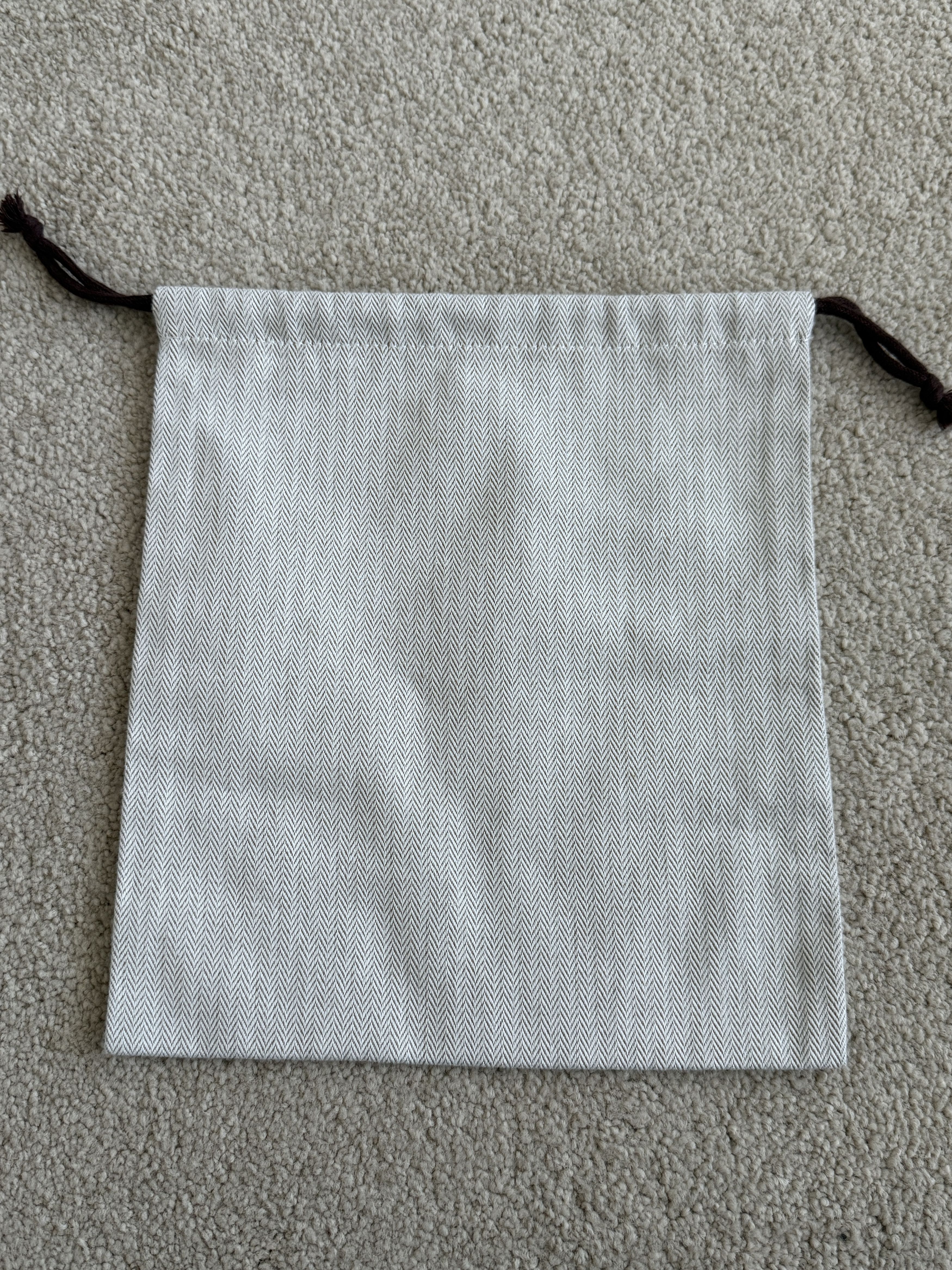 Hermes Authentic Hermes Herringbone Tweed Small Drawstring Dustbag Size ONE SIZE - 2 Thumbnail