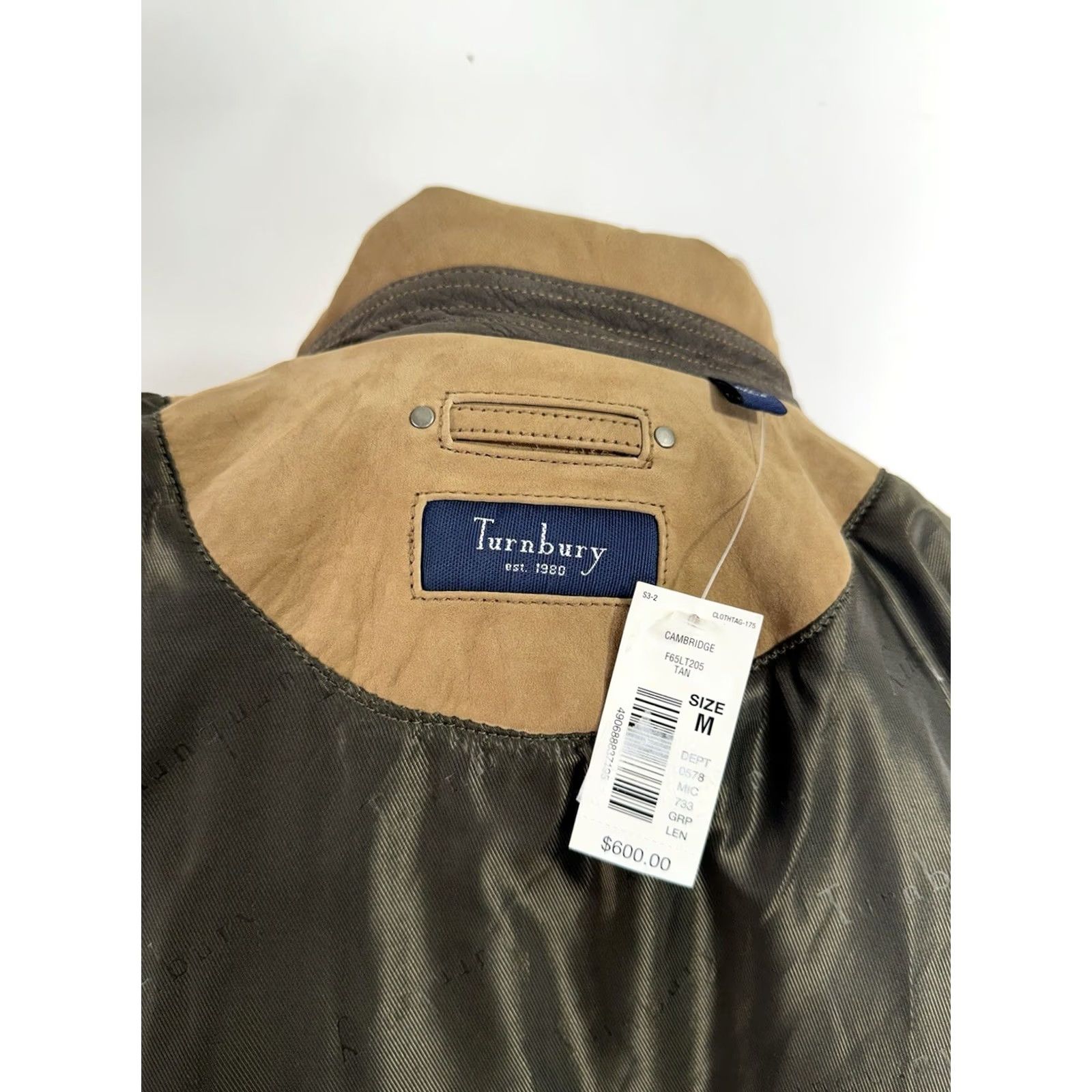 Vintage TURNBURY NEW w TAG LEATHER Md Field Chore Bush Ranch Jacket MEN M Brown Size M Jacket Size US M / EU 48-50 / 2 - 7 Thumbnail