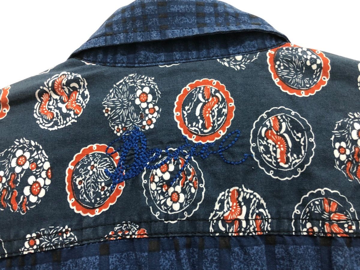 Desigual × Indigo Y2K 🔥 BATIK ABSTRACT PATTERN BLUE INDIGO KAPITAL INSPIRED Size US L / EU 52-54 / 3 - 7 Thumbnail