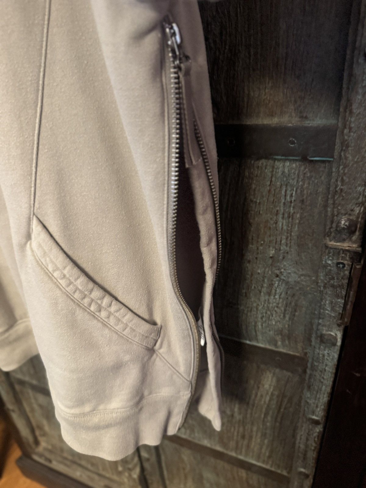 Helmut Lang Side-Zip Short Sleeve Hoodie Sweatshirt in Khaki Size US XL / EU 56 / 4 - 2 Thumbnail
