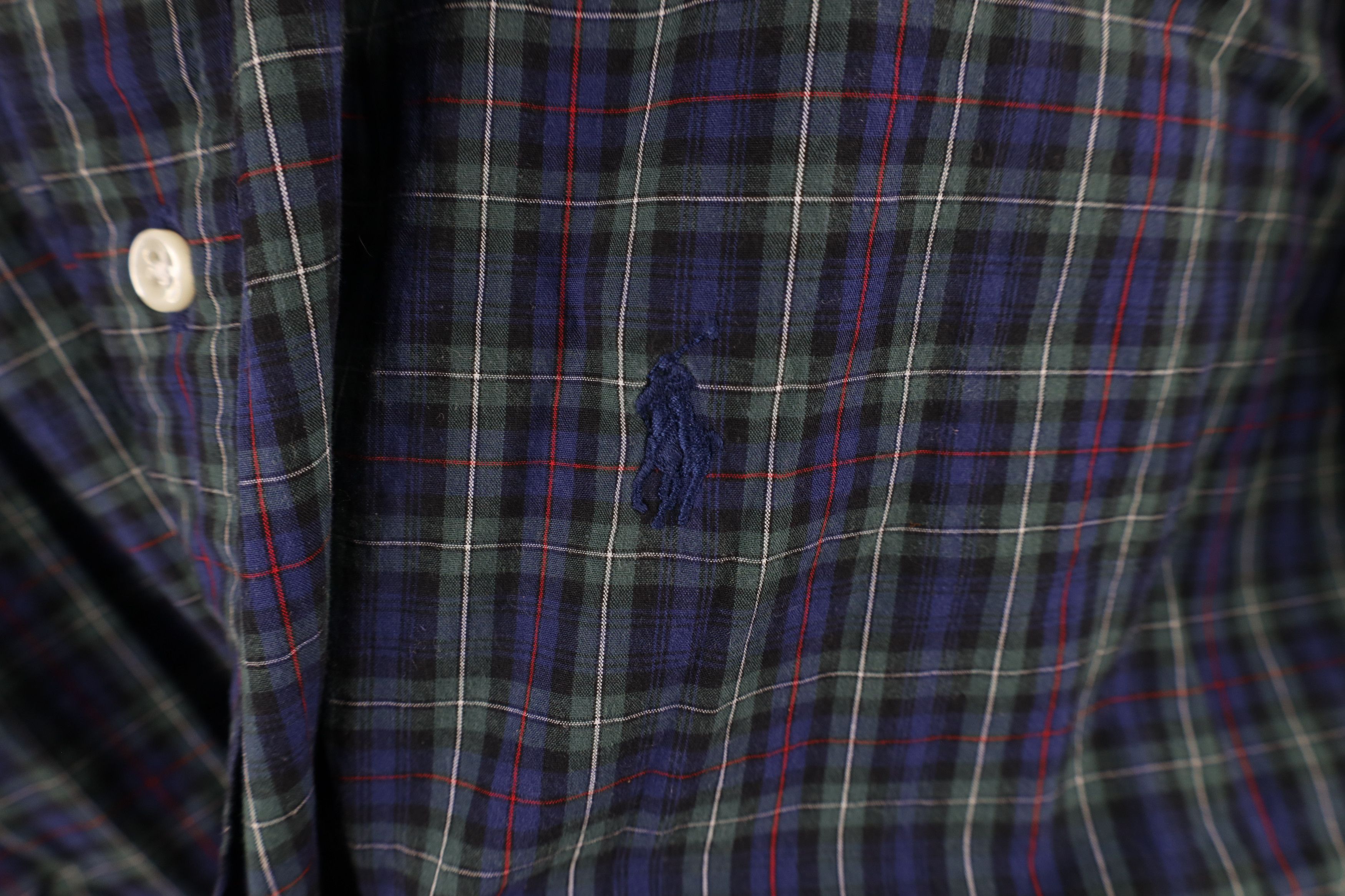 Polo Ralph Lauren Vintage 90s Ralph Lauren Button Down Shirt Plaid Cotton Size US XXL / EU 58 / 5 - 4 Thumbnail