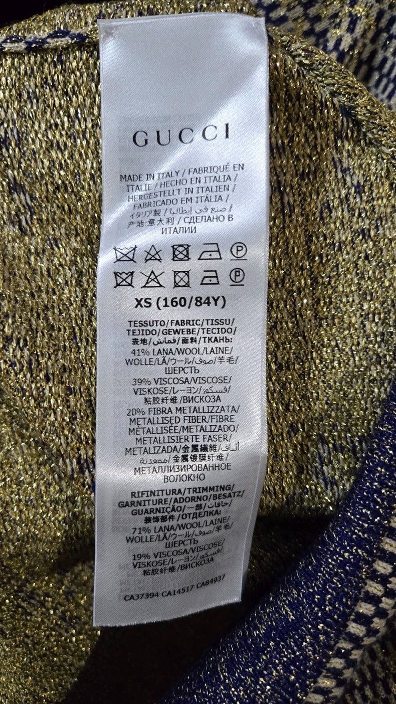 Gucci Gucci Jacquard pattern button wool knitted cardigan sweater Size US XS / EU 42 / 0 - 3 Thumbnail