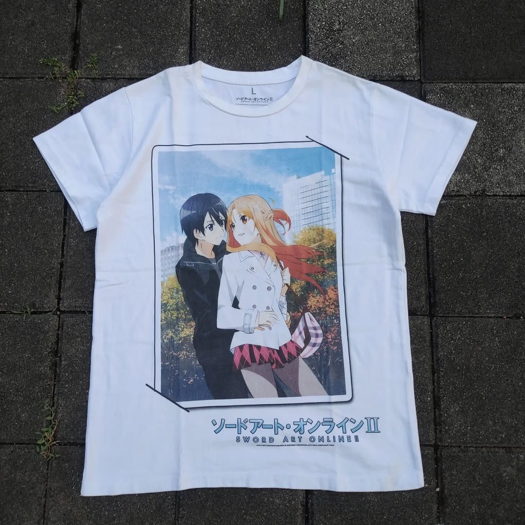 Anime Sword Art Online Asuna Kirito Anime Tee Size US L / EU 52-54 / 3 - 2 Thumbnail