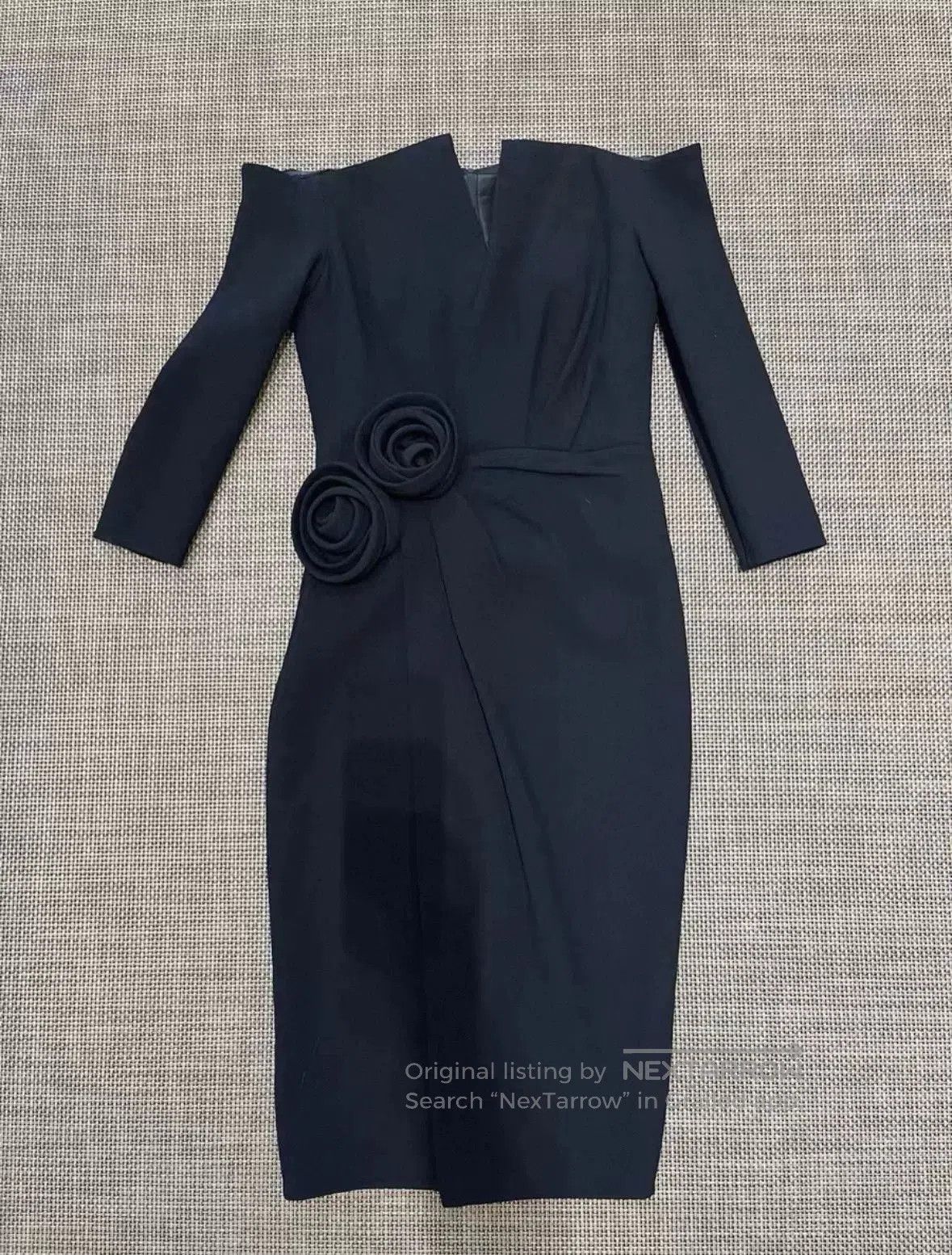 Oscar De La Renta Oscar de la Renta Black One-Shoulder Dress. Size XS / US 0-2 / IT 36-38 - 1 Thumbnail