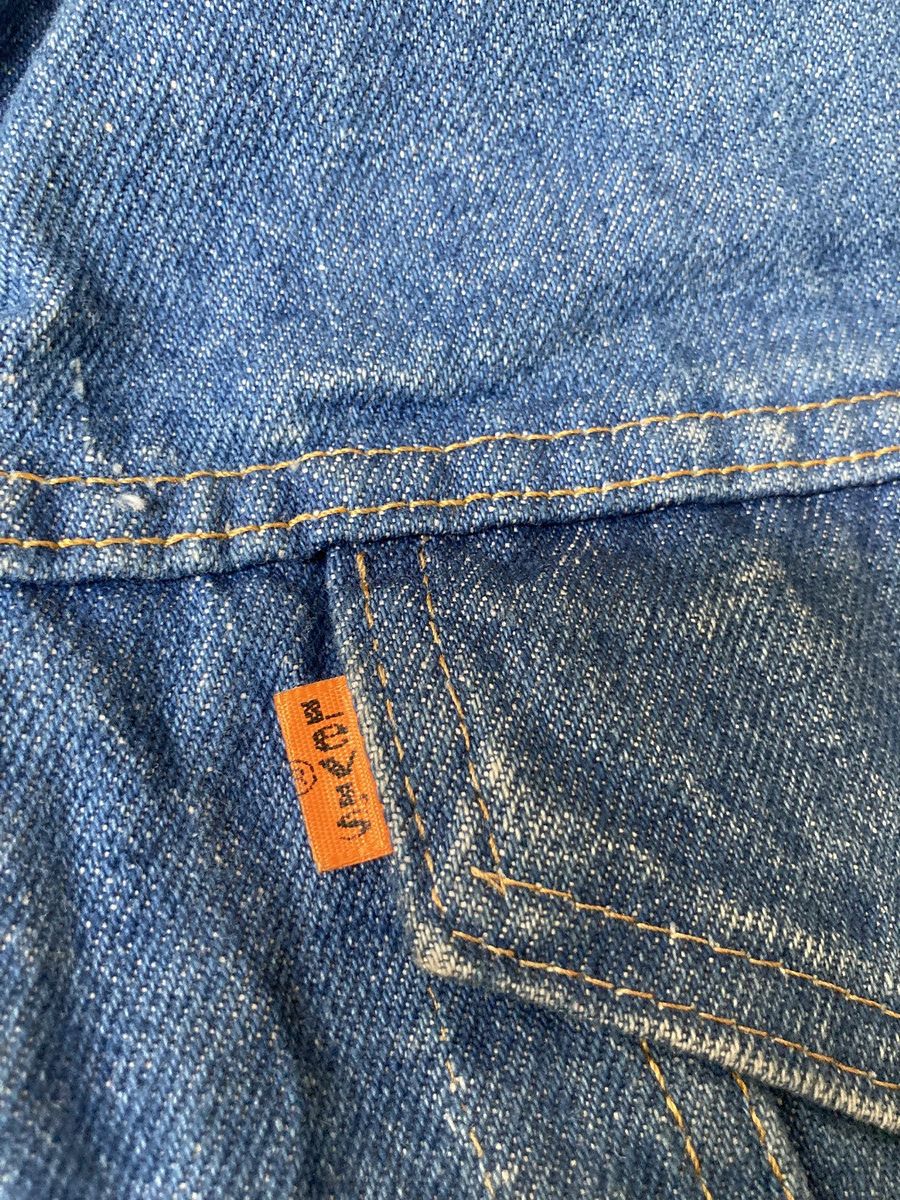 Levi's Vintage Clothing Vintage 70’s Levi’s Trucker Sherpa Jacket Orange Tab Size US L / EU 52-54 / 3 - 3 Thumbnail