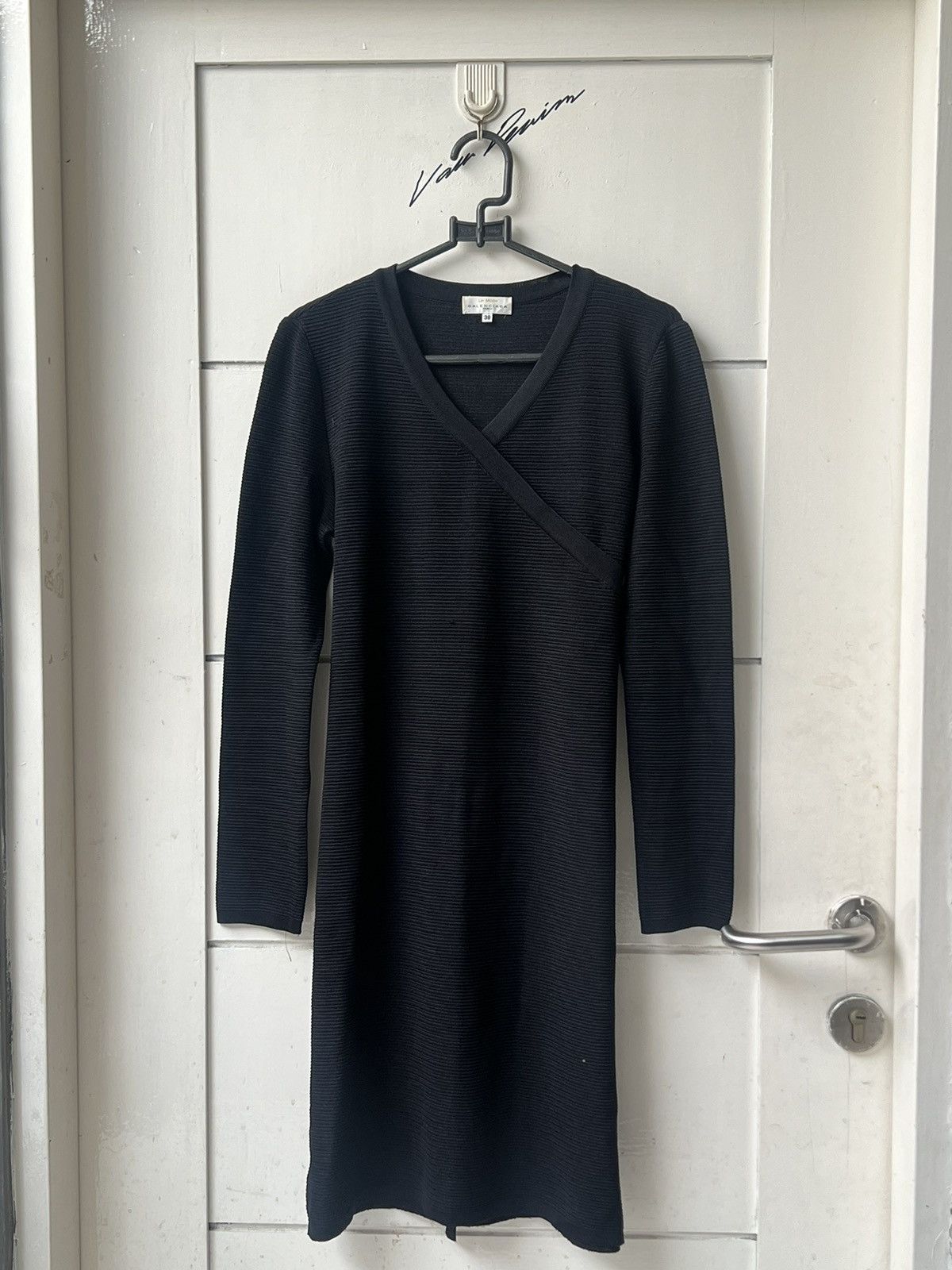 Balenciaga BALENCIAGA Paris Black Knit Dress Size XS / US 0-2 / IT 36-38 - 7 Thumbnail