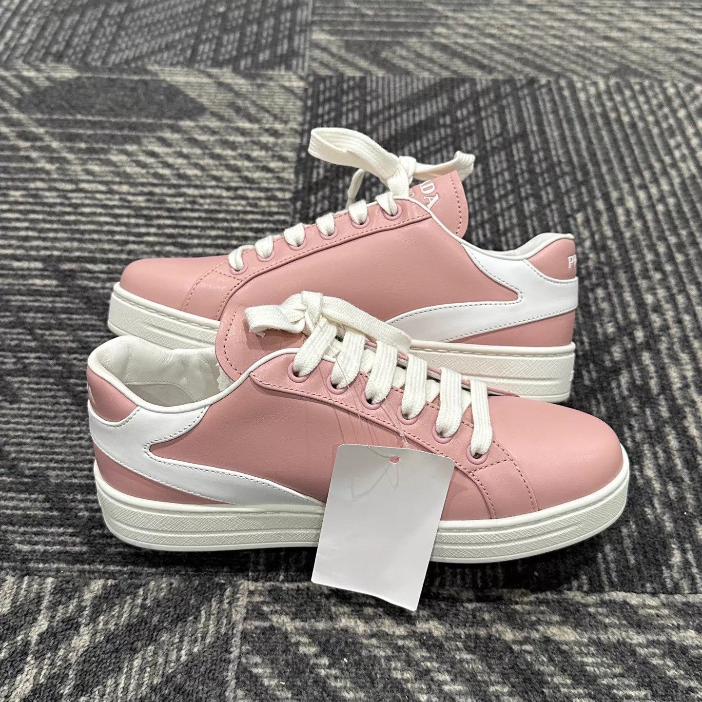 Prada Prada Women's Blush Pink Sneaker 36 New with Box Size US 5.5 / IT 35.5 - 5 Thumbnail