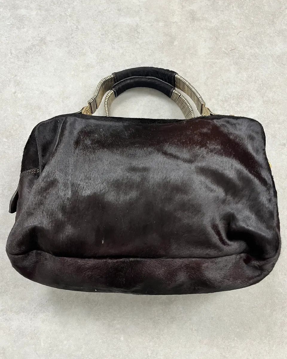 Vintage Cesare Paciotti Brown Pony Hair Handle Bag Size ONE SIZE - 9 Thumbnail