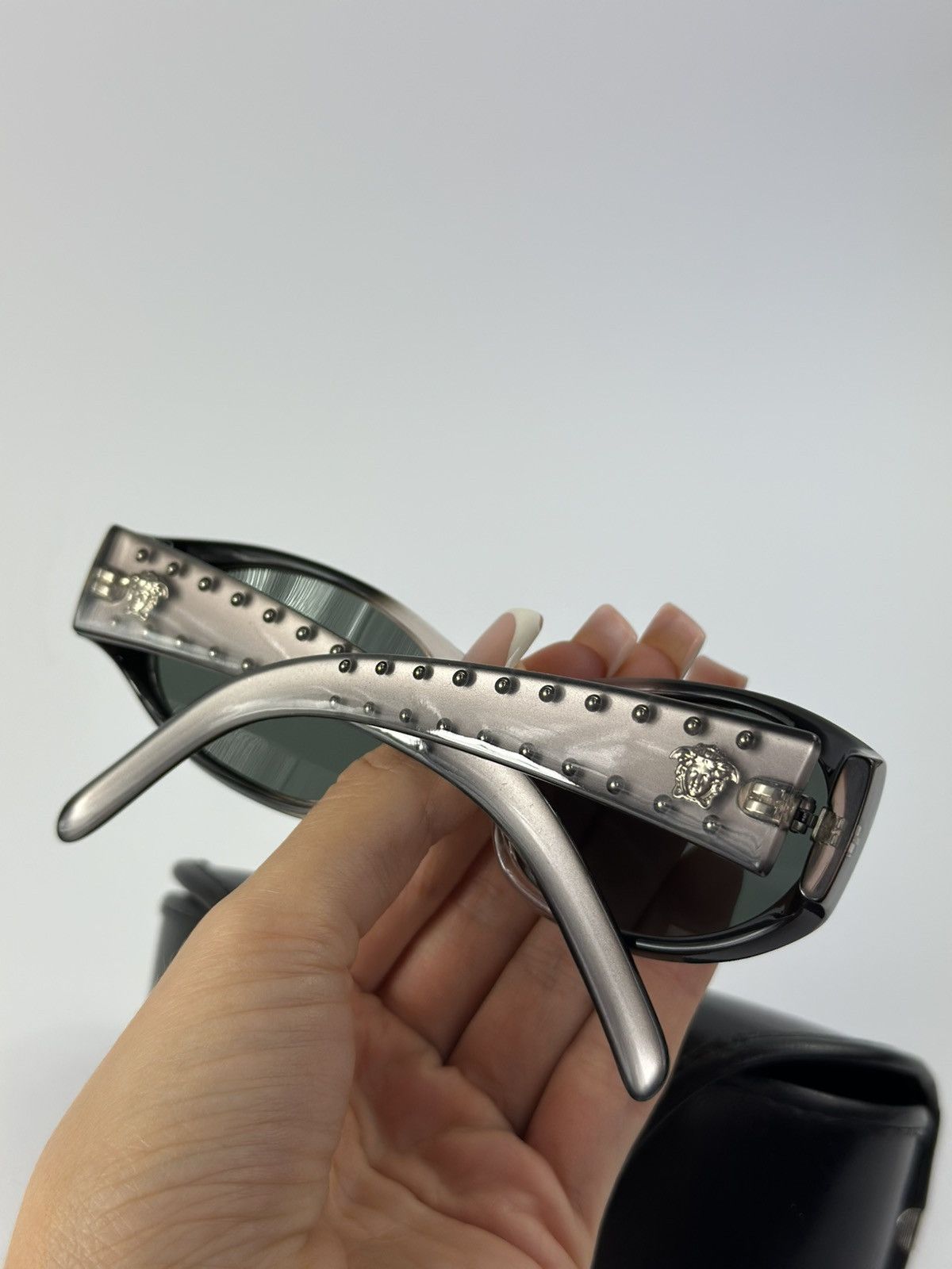Versace Rare Gianni Versace Vintage Sunglasses Medusa - 435 362/476 Size ONE SIZE - 9 Thumbnail