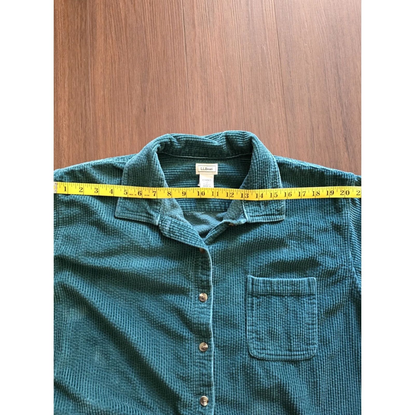 Vintage VINTAGE LL Bean Wide Whale Corduroy Shirt Jacket Shacket 3X Green Womens 1990s Shirt Jacket Shacket LL Bean Green 90s Women XS to 3X? Size XXL / US 16-18 / IT 52-54 - 3 Thumbnail
