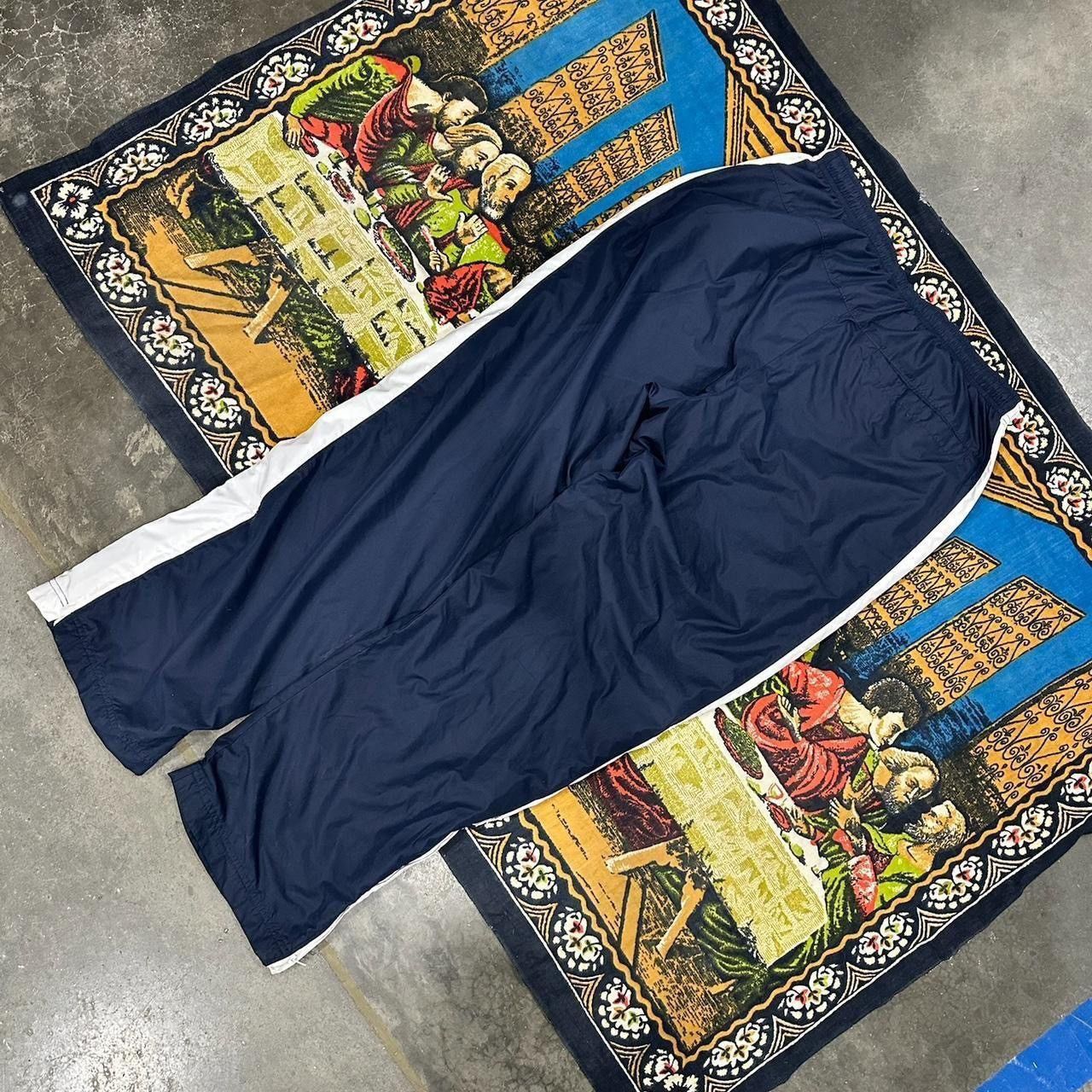 Nike Vintage Nike Blue navy track pants large baggy y2k swoosh Size US 34 / EU 50 - 7 Thumbnail