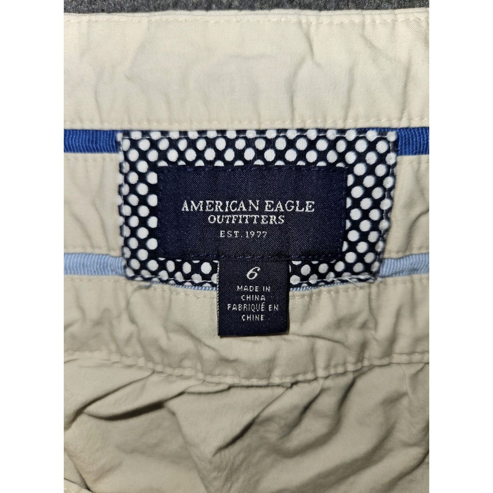 American Eagle Outfitters VINTAGE? No. American Eagle Skirt Womens 6 Mini Casual Side Zip Pockets Summer Short Size 28" / US 6 / IT 42 - 2 Thumbnail